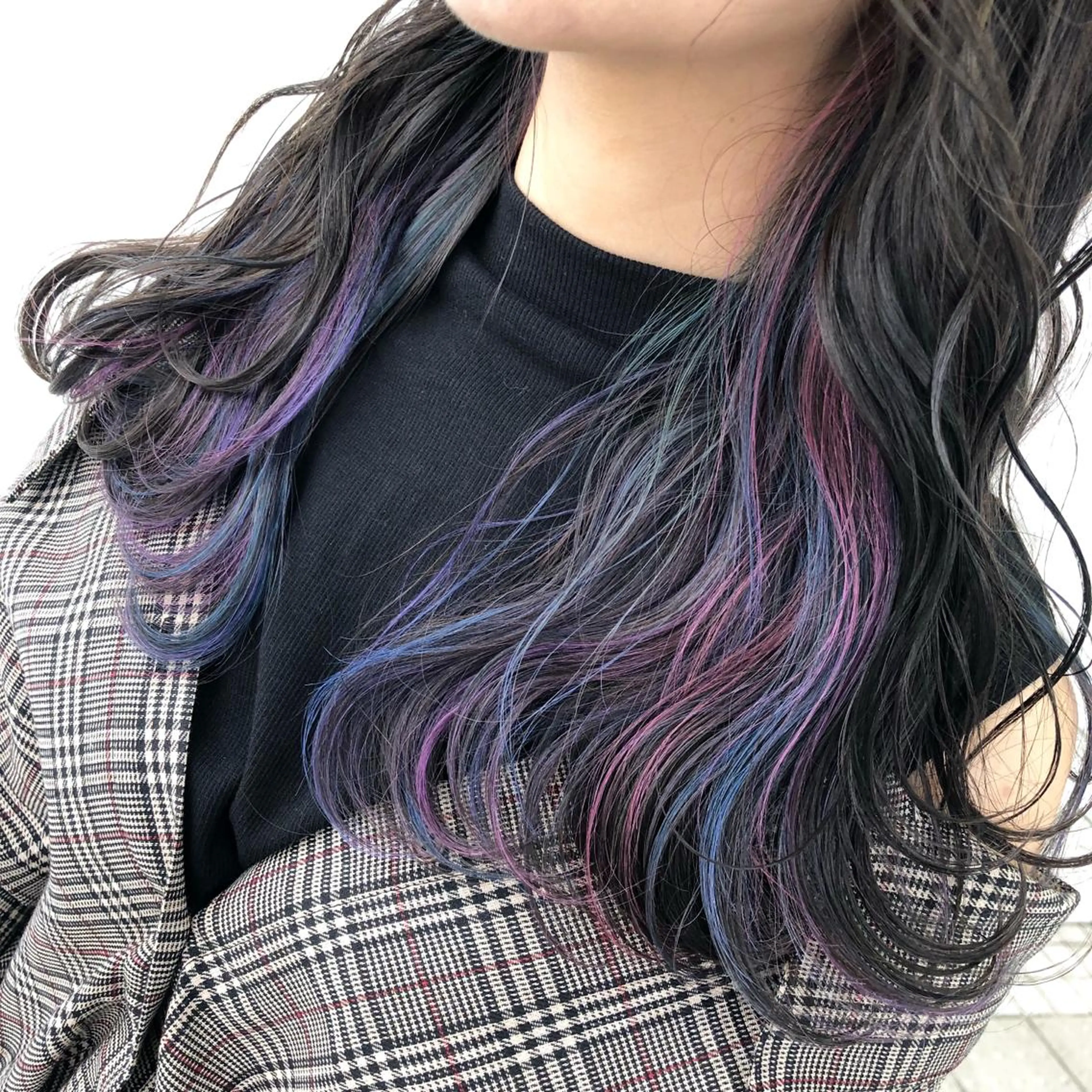 ロング カラー ユニコーンカラー 佐々木 好乃のヘアスタイル
