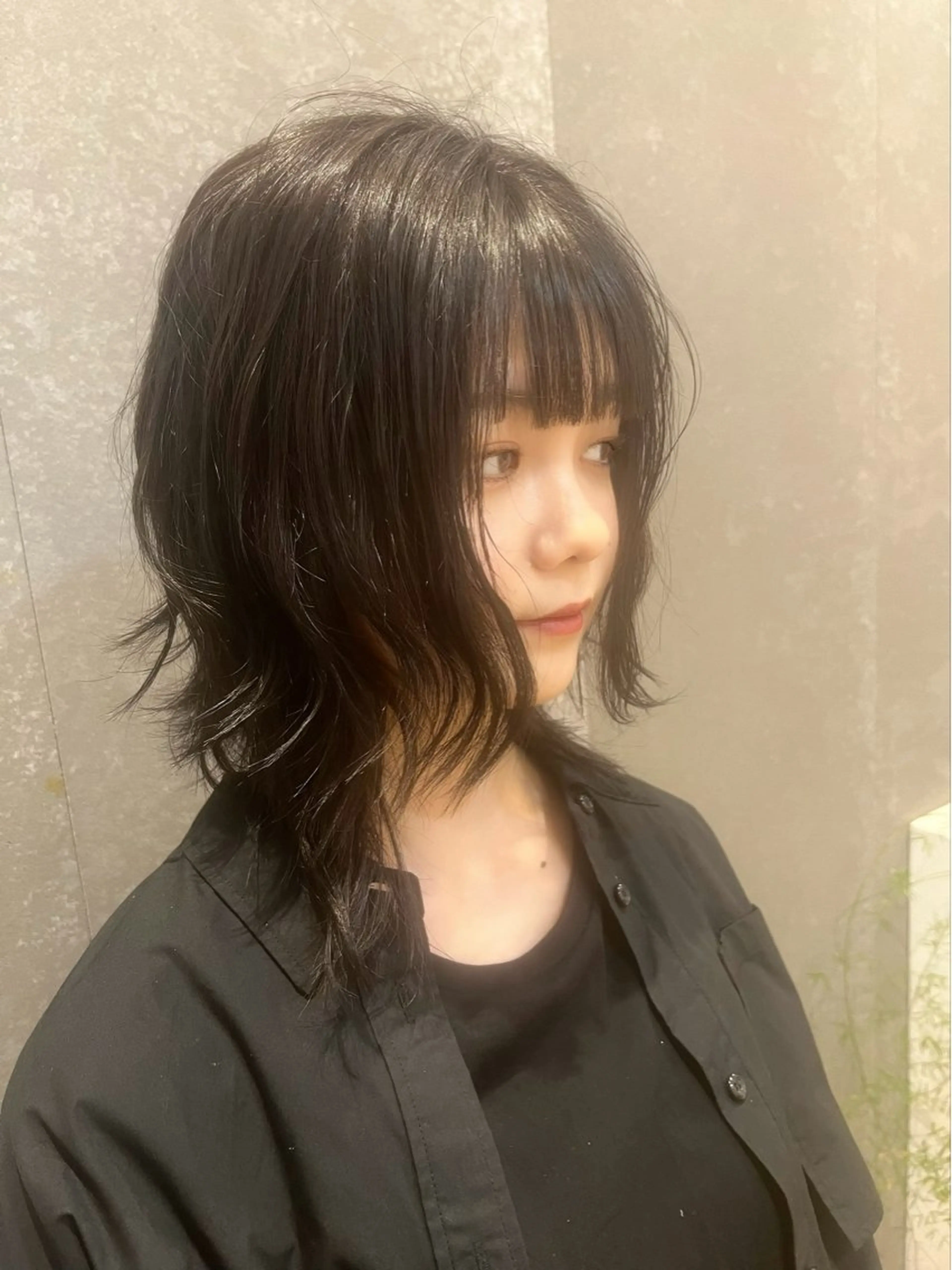 ミディアム ボブ ウルフカット ウルフボブ HARONA所属・渡邊 恭汰のヘアスタイル