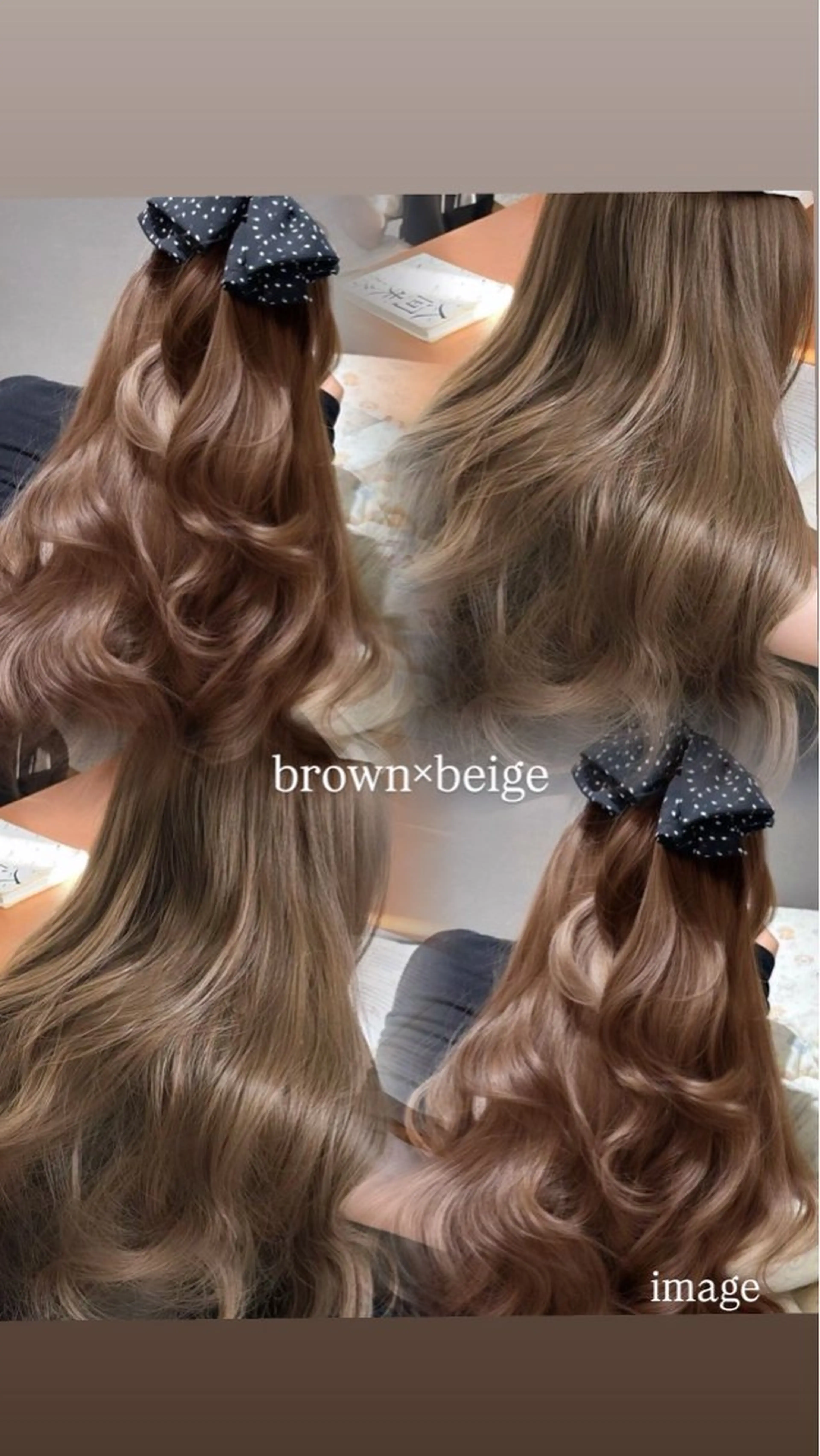 ロング カラー カットモデル 盛れるヘア♡MANAのヘアスタイル