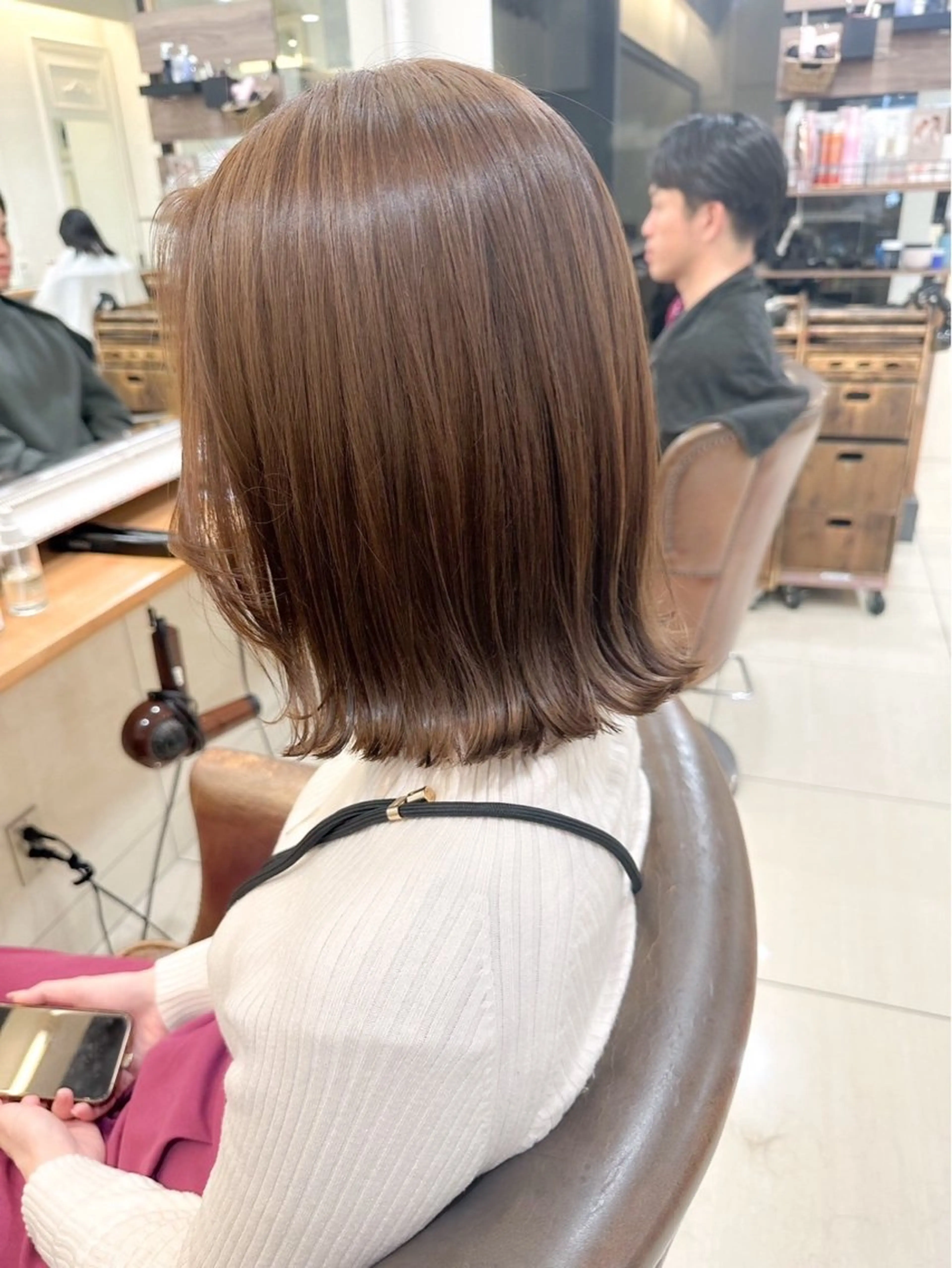 🍀minimo限定メニュー🍀ワンカラー(ブリーチなし)＋シルクトリートメント🫧の写真