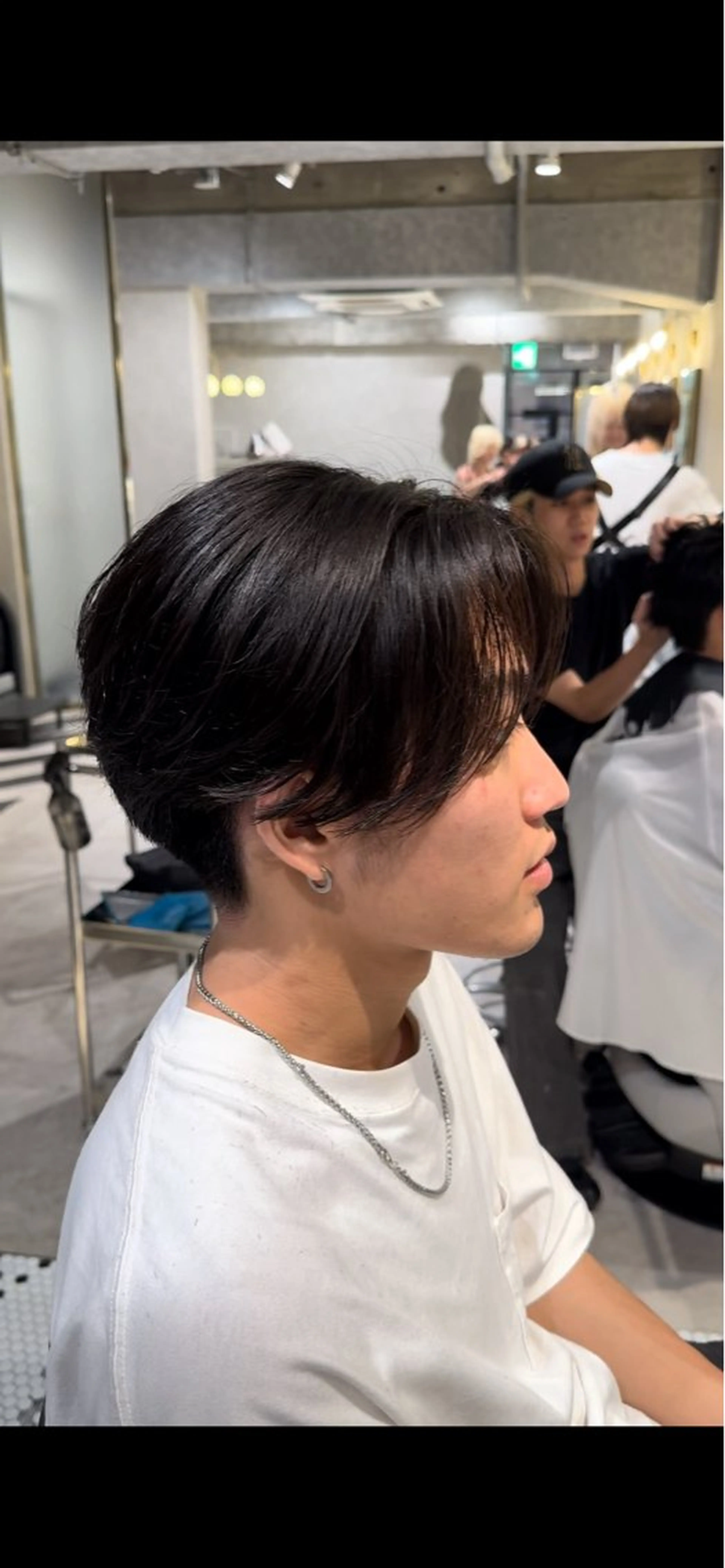 メンズ センターパート 刈り上げ カット 再現性の高いパーマ 🌀ふうき🌀のヘアスタイル