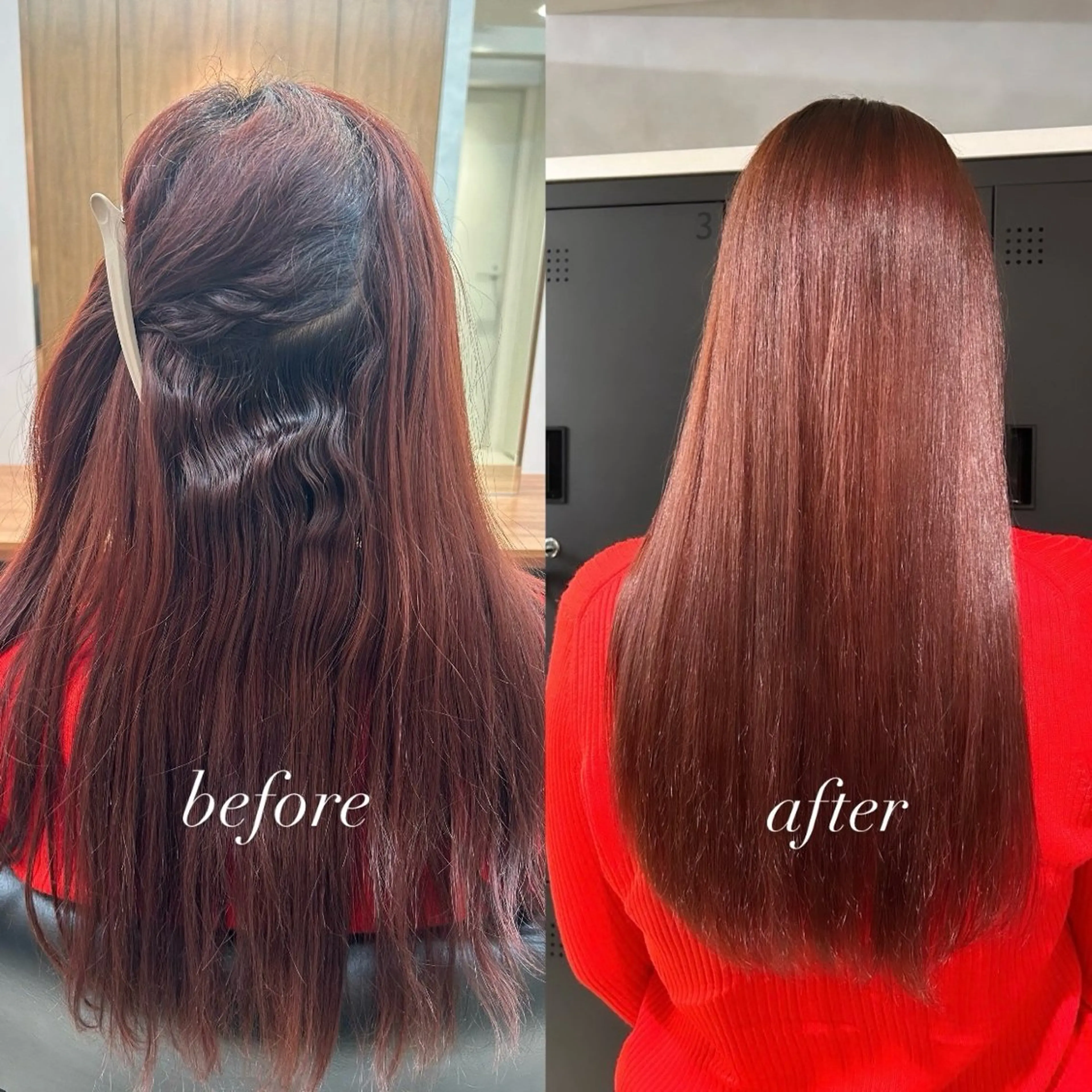 ロング パーマ 髪質改善 縮毛矯正 ストレートパーマ 縮毛矯正 諸井 芽のヘアスタイル