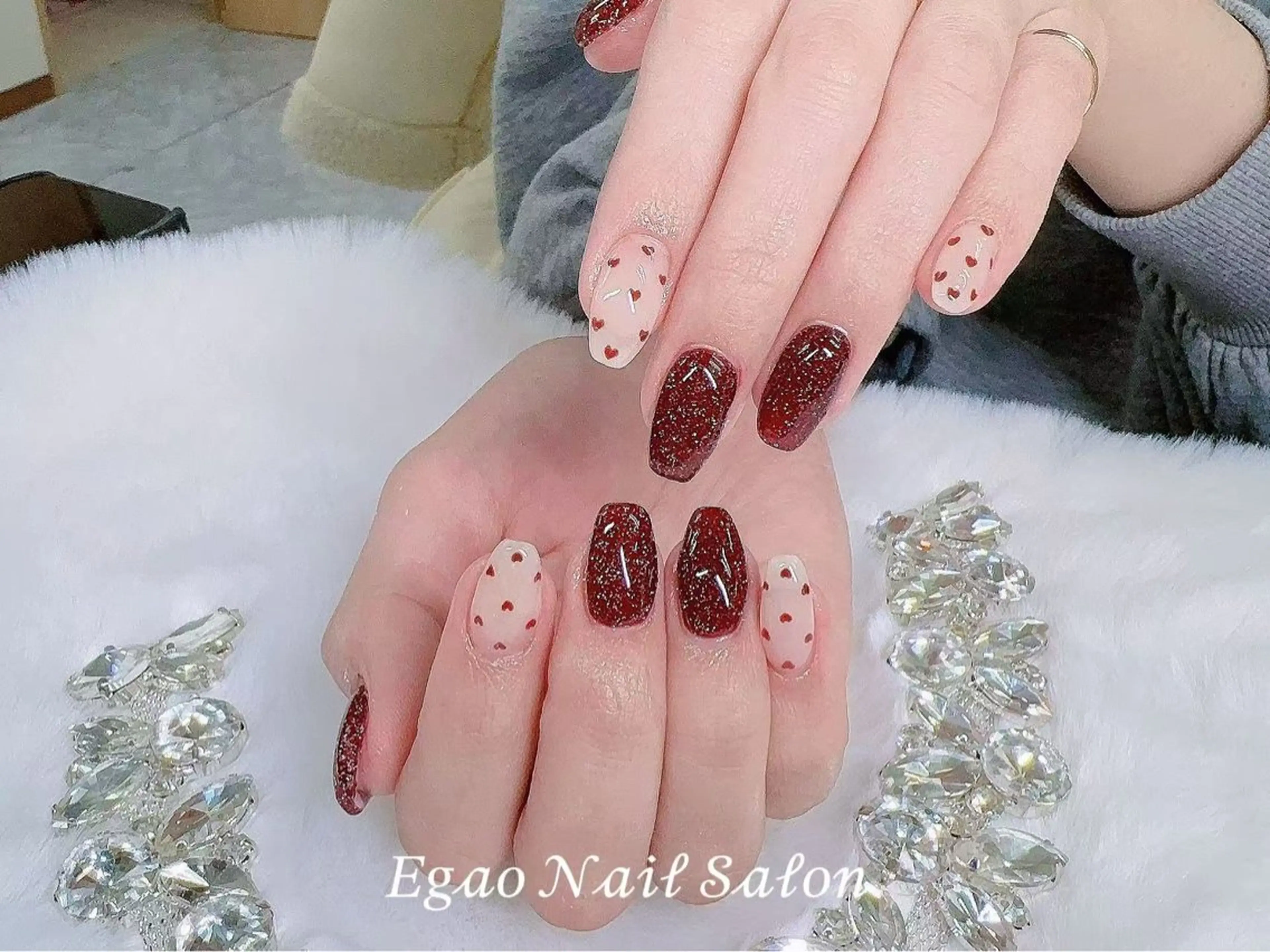 ネイル アートネイル フットネイル フレンチネイル ジェルネイル 持ち込み ハンドネイル Egao Nail Salonのネイルデザイン
