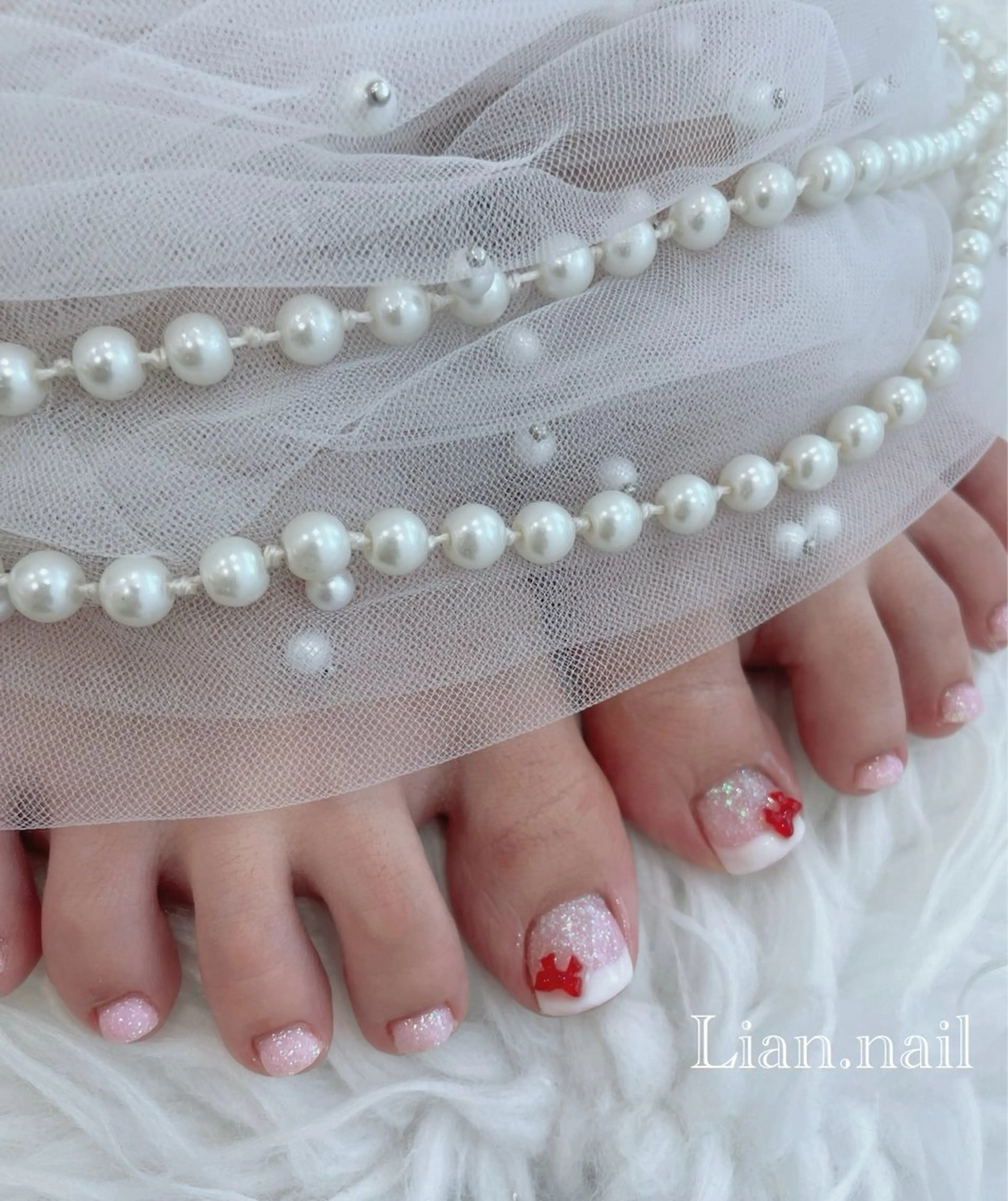 ネイル フレンチネイル ワンカラーネイル ハンドネイル フットネイル Lian nailのネイルデザイン