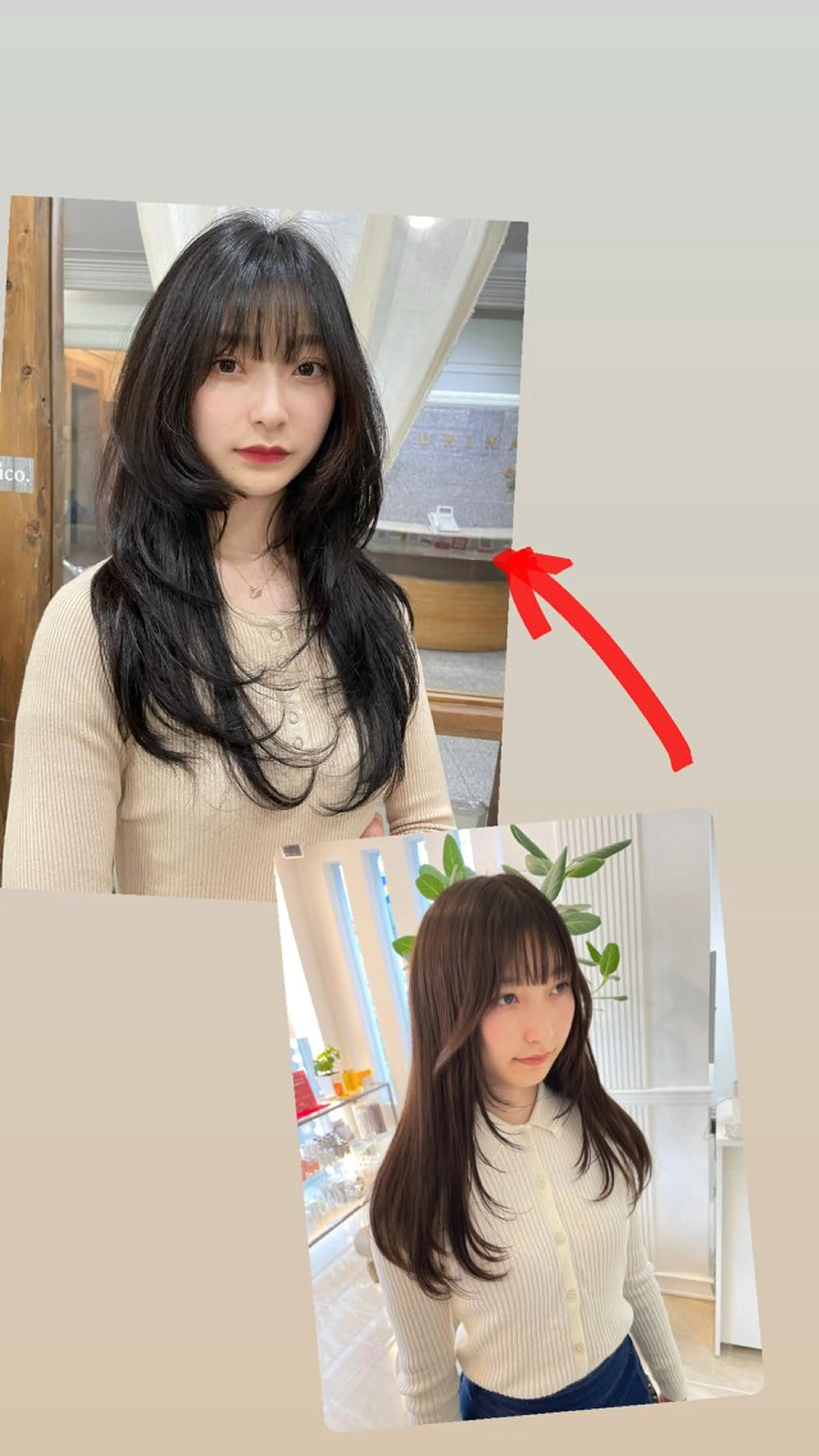 ロング ハイレイヤー レイヤーカット ローレイヤー nico. Julieのヘアスタイル