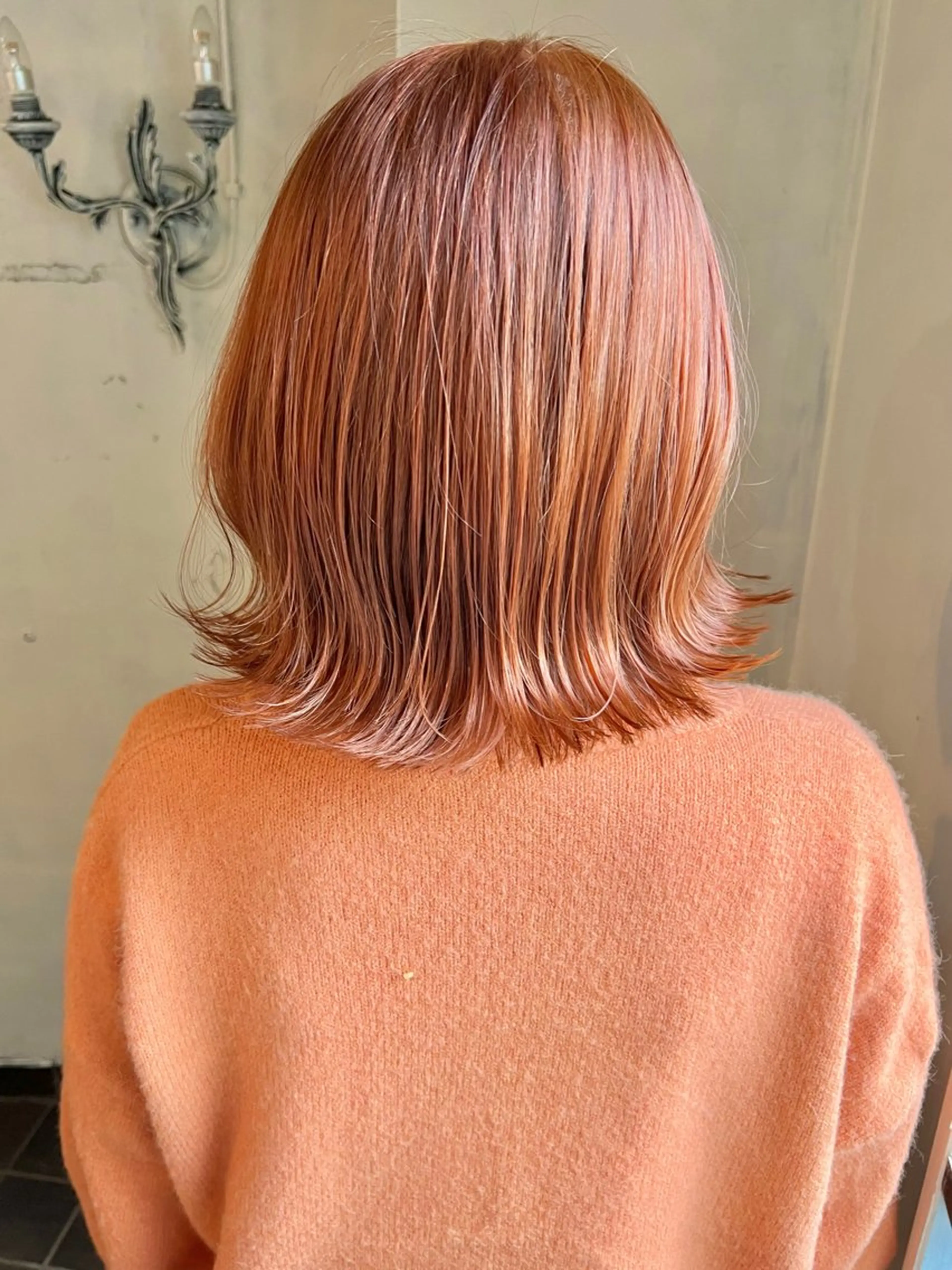 ミディアム カラー ヘアカラー 暖色カラー/ブリーチ /かしむらゆうかのヘアスタイル