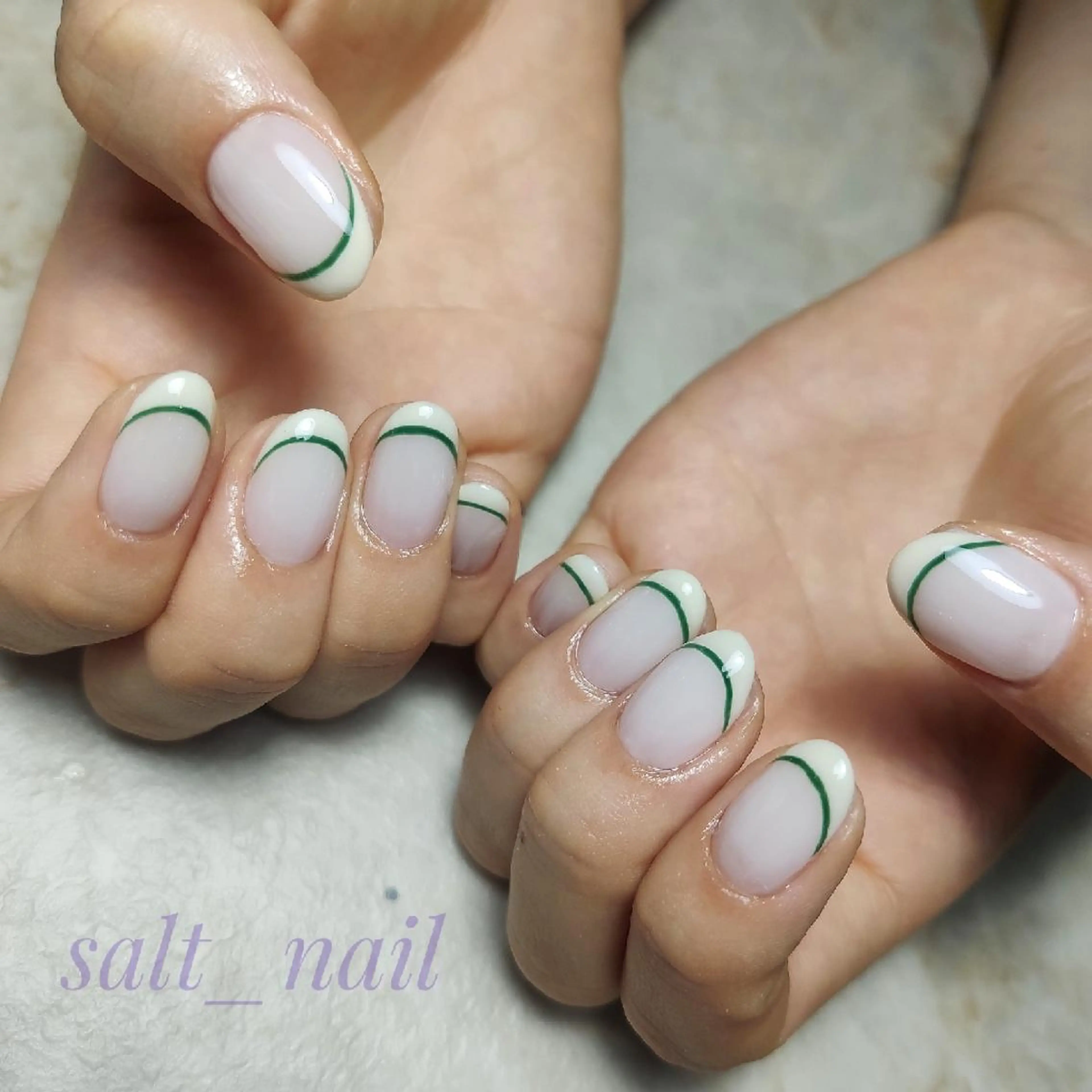 ネイル フレンチネイル 個人サロン saltnailのネイルデザイン