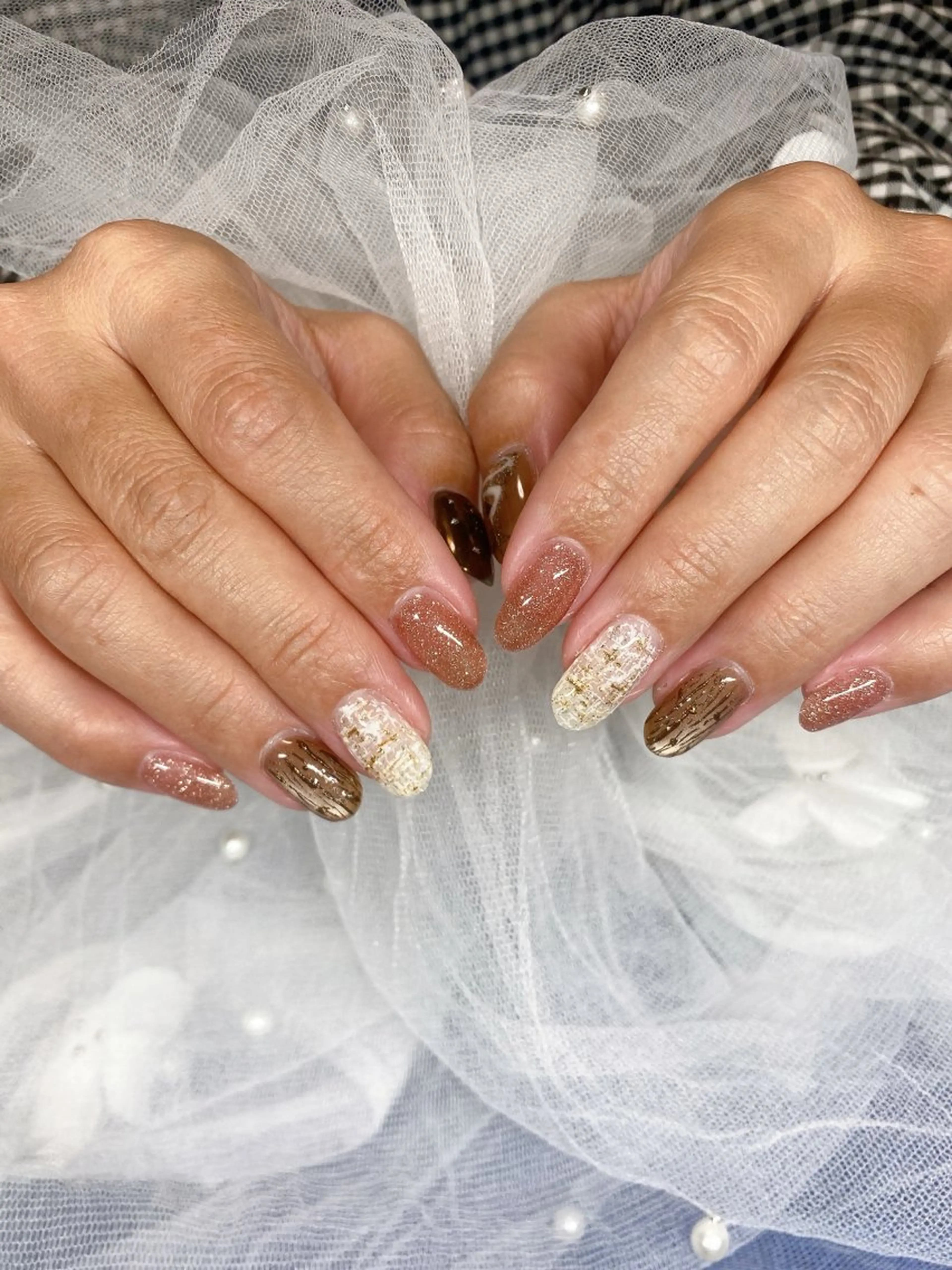 ネイル ハンドネイル ハンドケア PLUM  BELL 横浜自宅ネイルのネイルデザイン