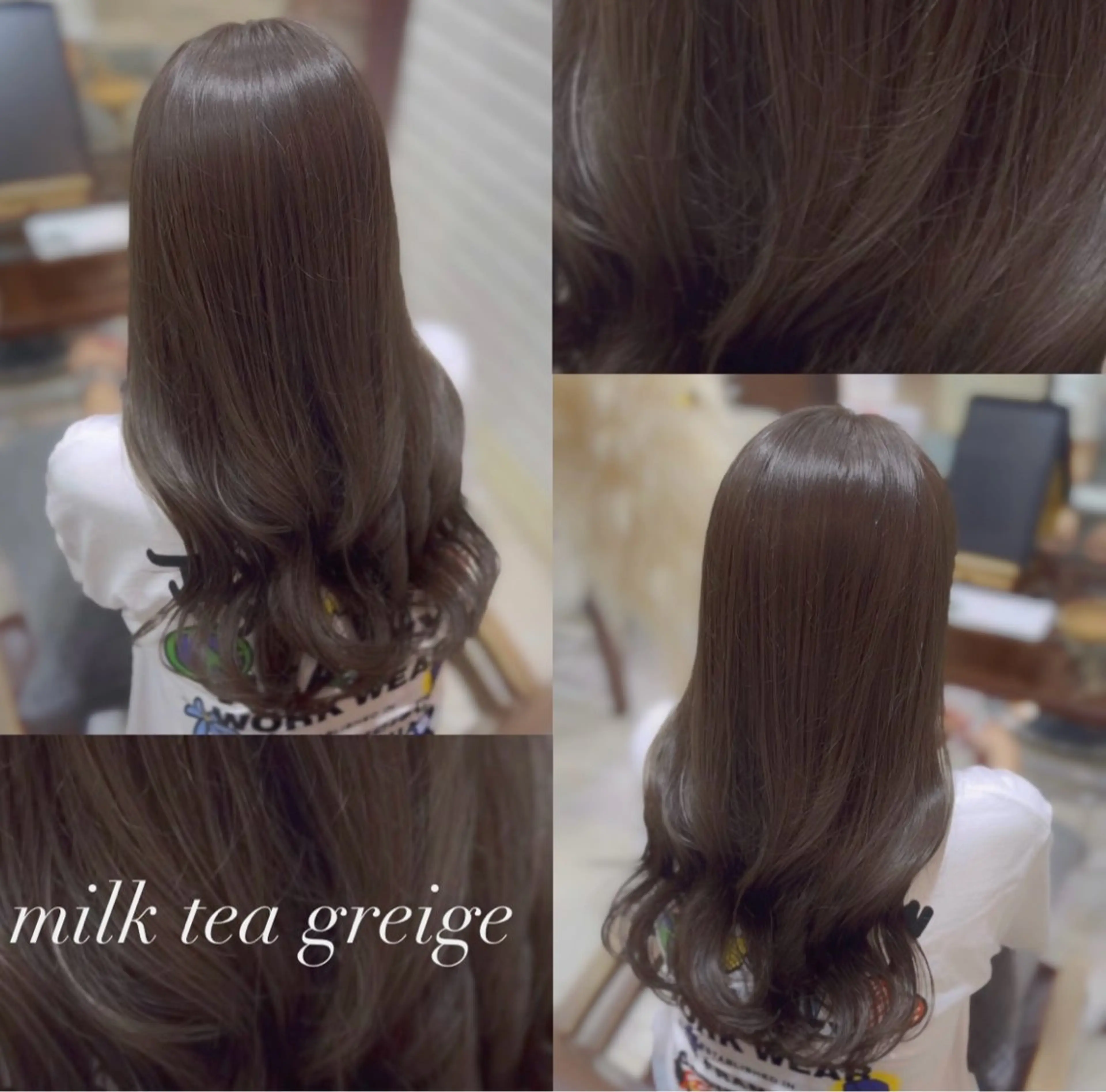 ロング カット ヘアカラー 透明感カラー／ 艶感カラー／RAMUのヘアスタイル