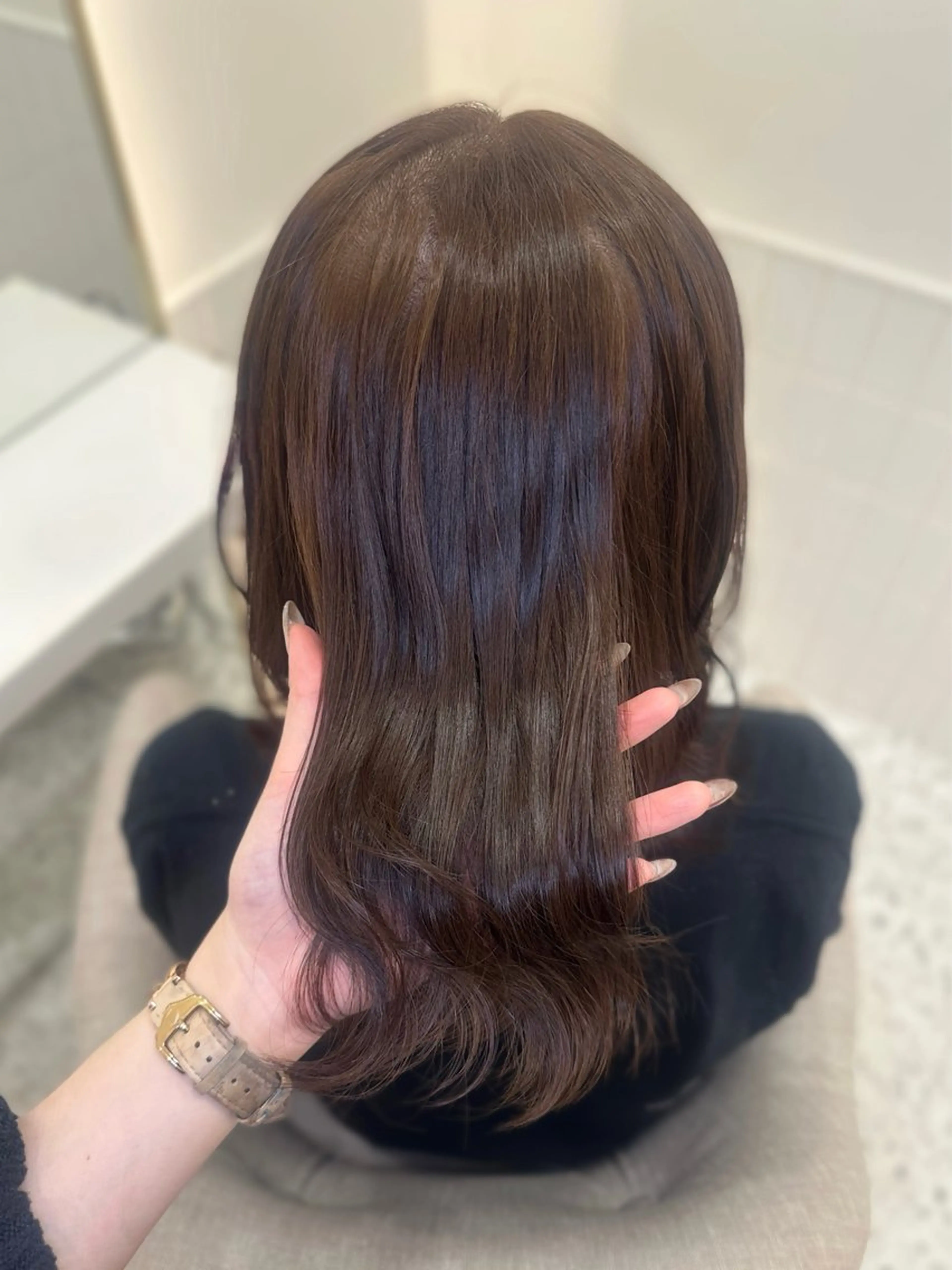 ミディアム カラー ヘアカラー トリートメント 🎀ちゃん りお🎀のヘアスタイル