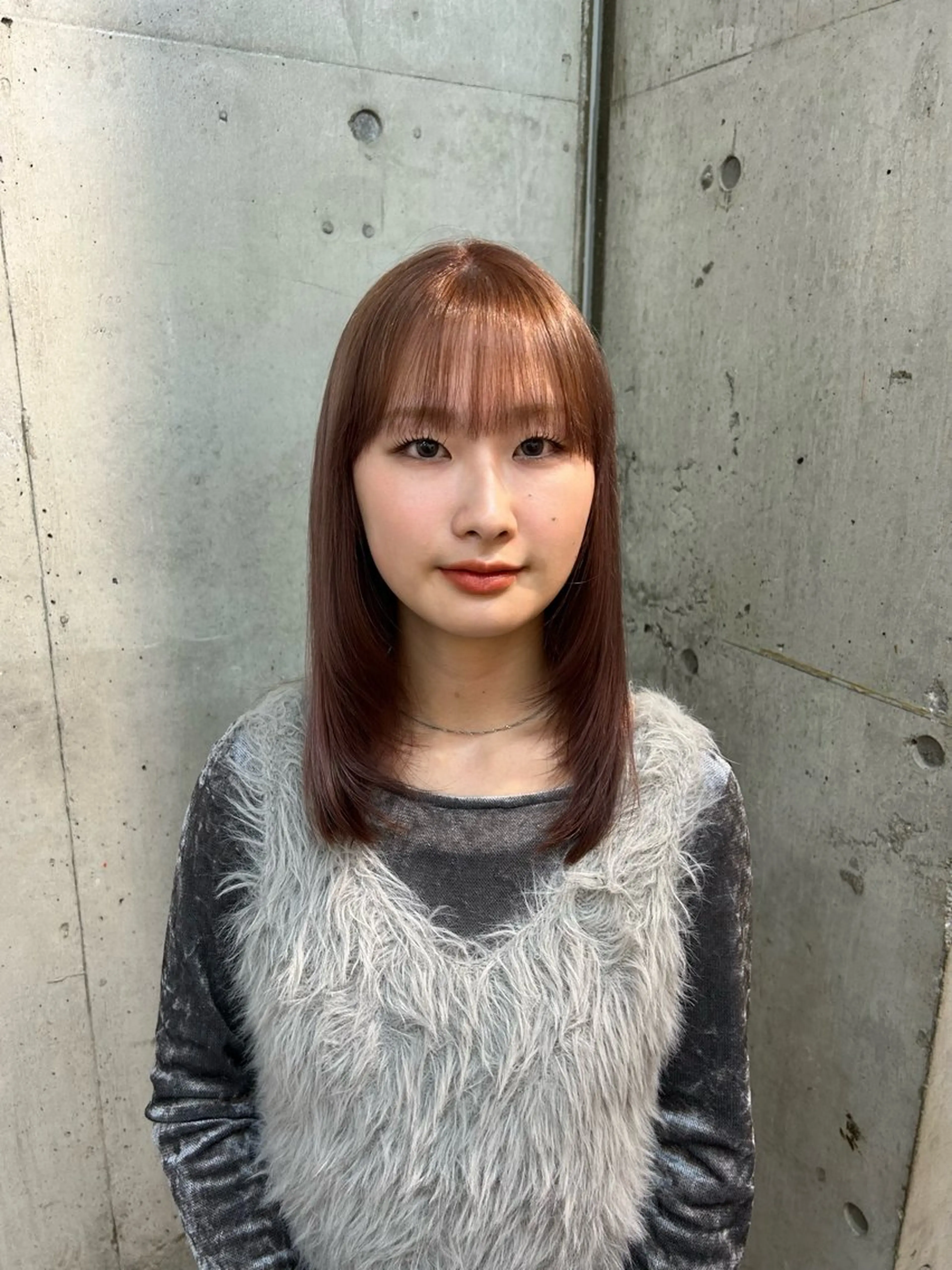 カラー ベージュカラー ピンクカラー ピンクベージュ ヘアカラー [lani ] konatsuのヘアスタイル