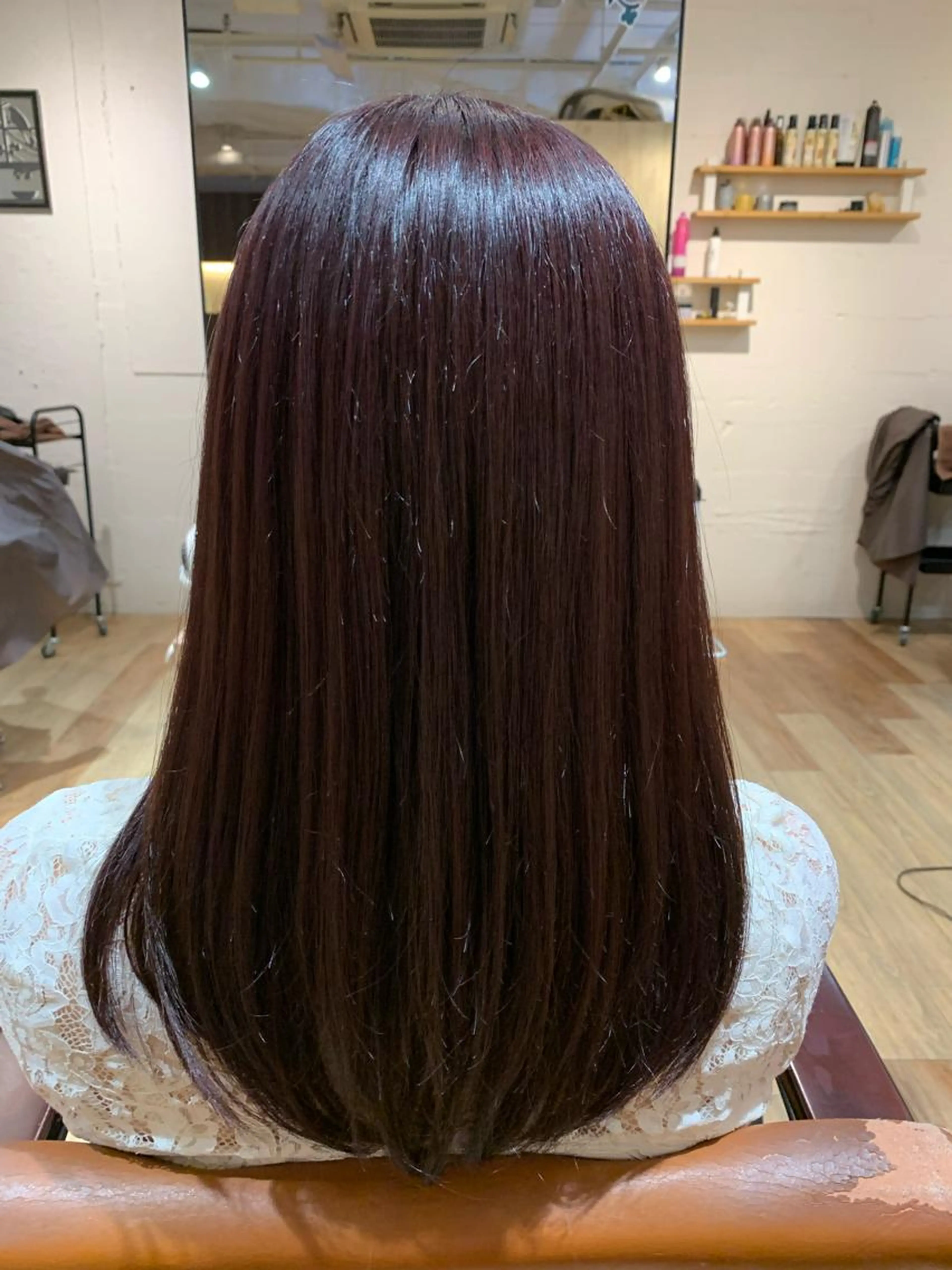 カット+アルカリ酸熱トリートメント+フルカラーの写真