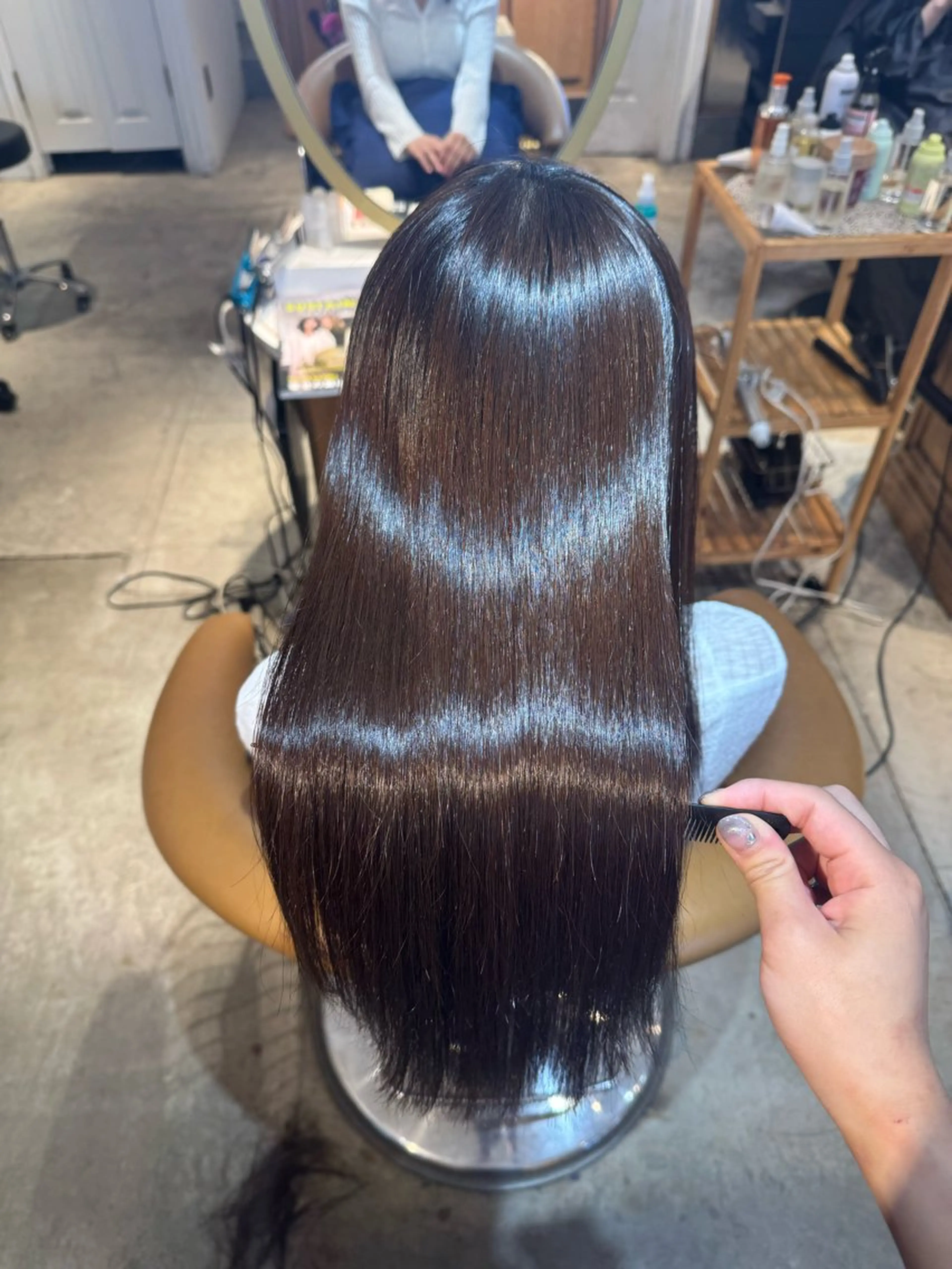 ロング 髪質改善 韓国風ヘア 縮毛矯正 カット 縮毛矯正 トリートメント ヘアセット 髪質改善/ボブ /韓国/erikoのヘアスタイル