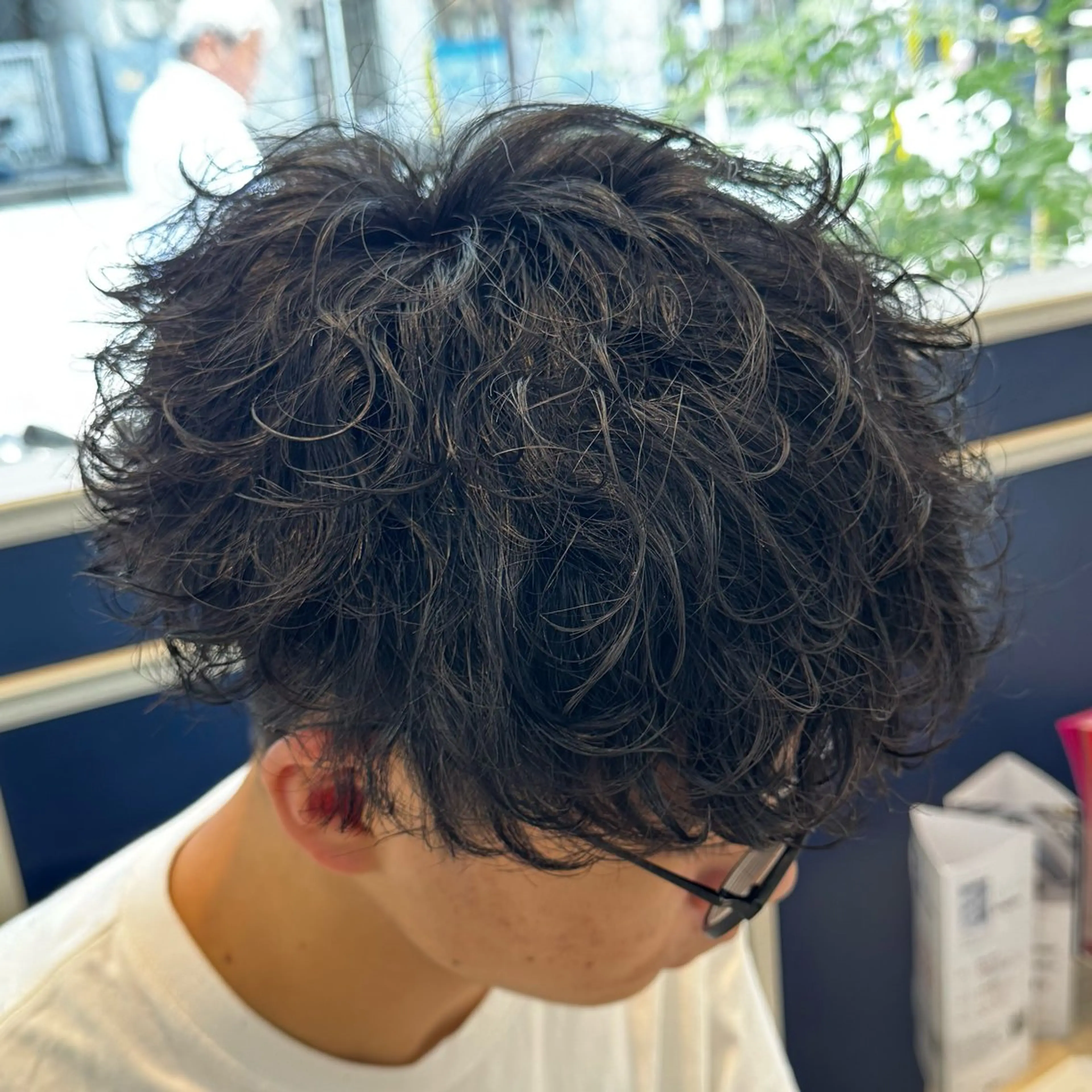 ショート パーマ メンズ メンズパーマ カット パーマ 吉田 新平のヘアスタイル