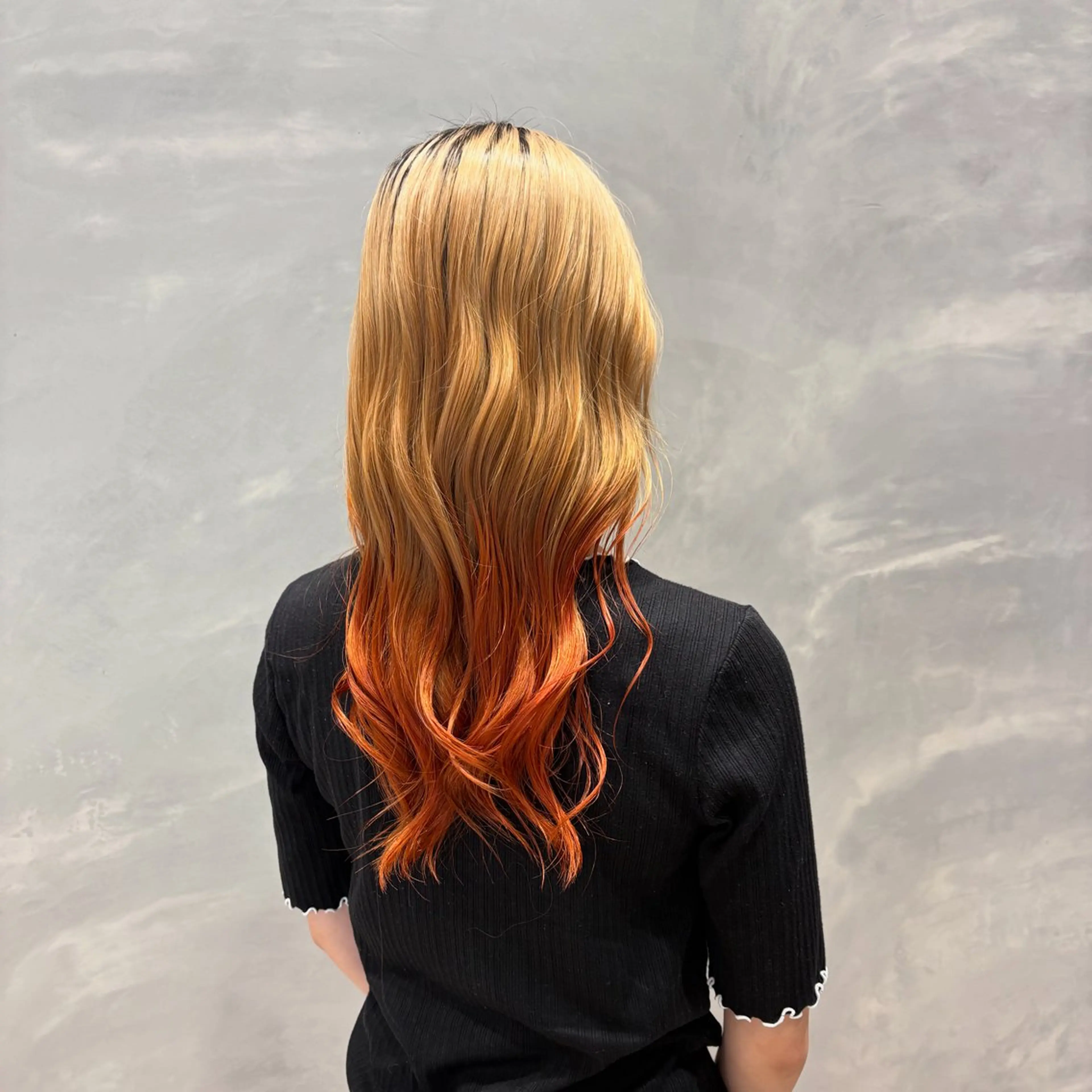 ロング カラー ヘアカラー トリートメント number大分/ 磯部栞里のヘアスタイル
