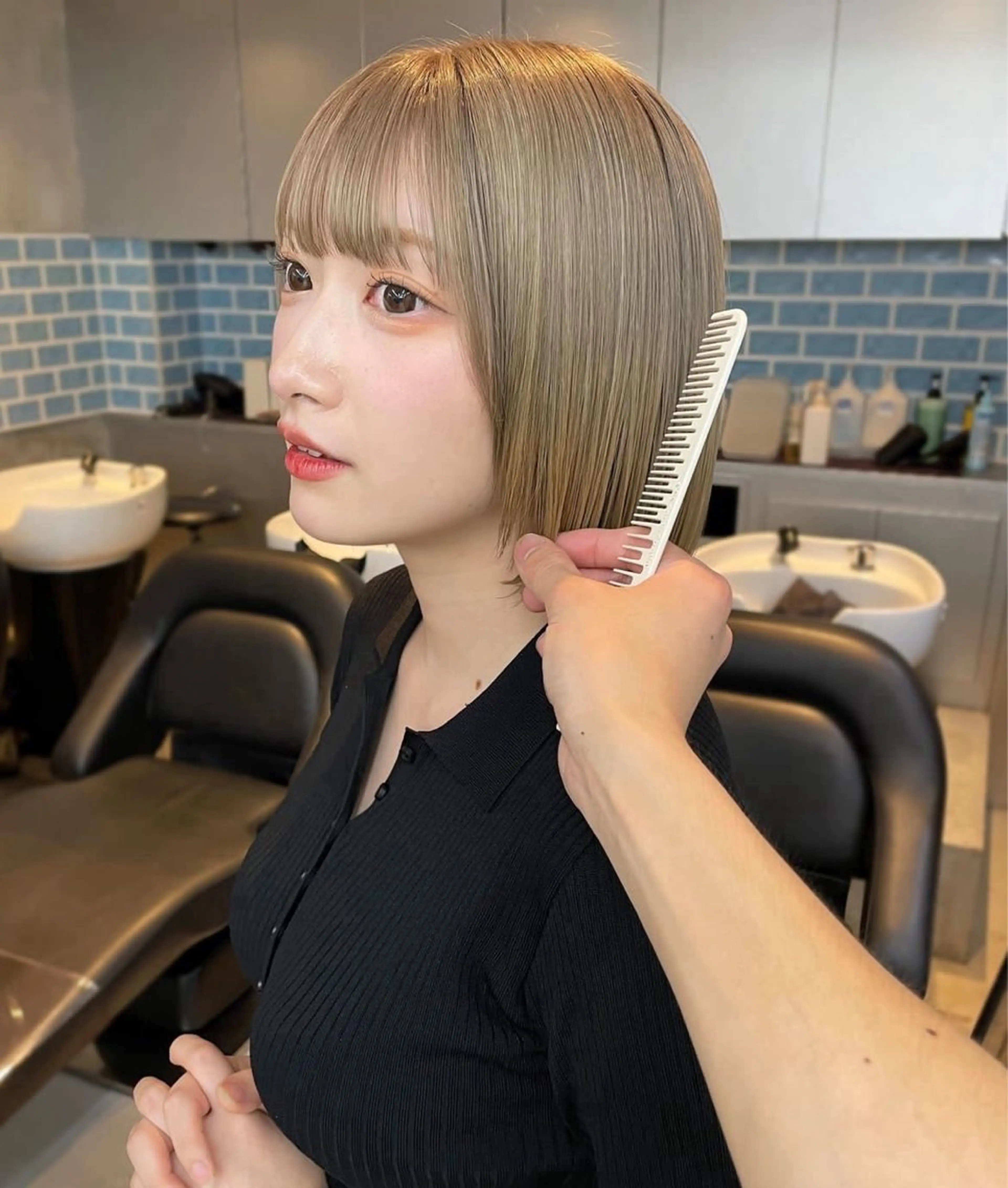 ミディアム 🐰ほのか /透明感カラーのヘアスタイル