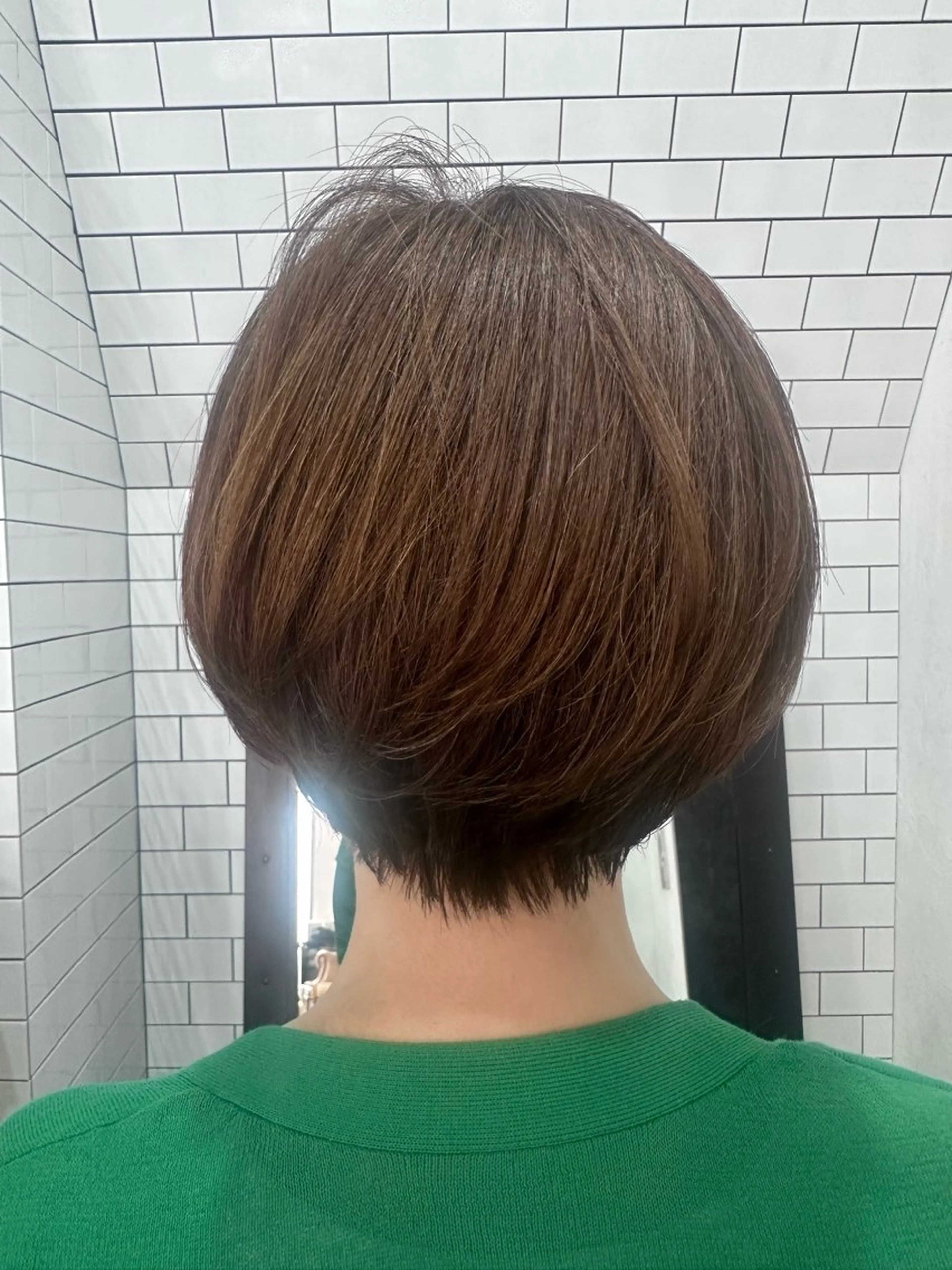 ショート カット 縮毛矯正 トリートメント 妙見 知洋のヘアスタイル
