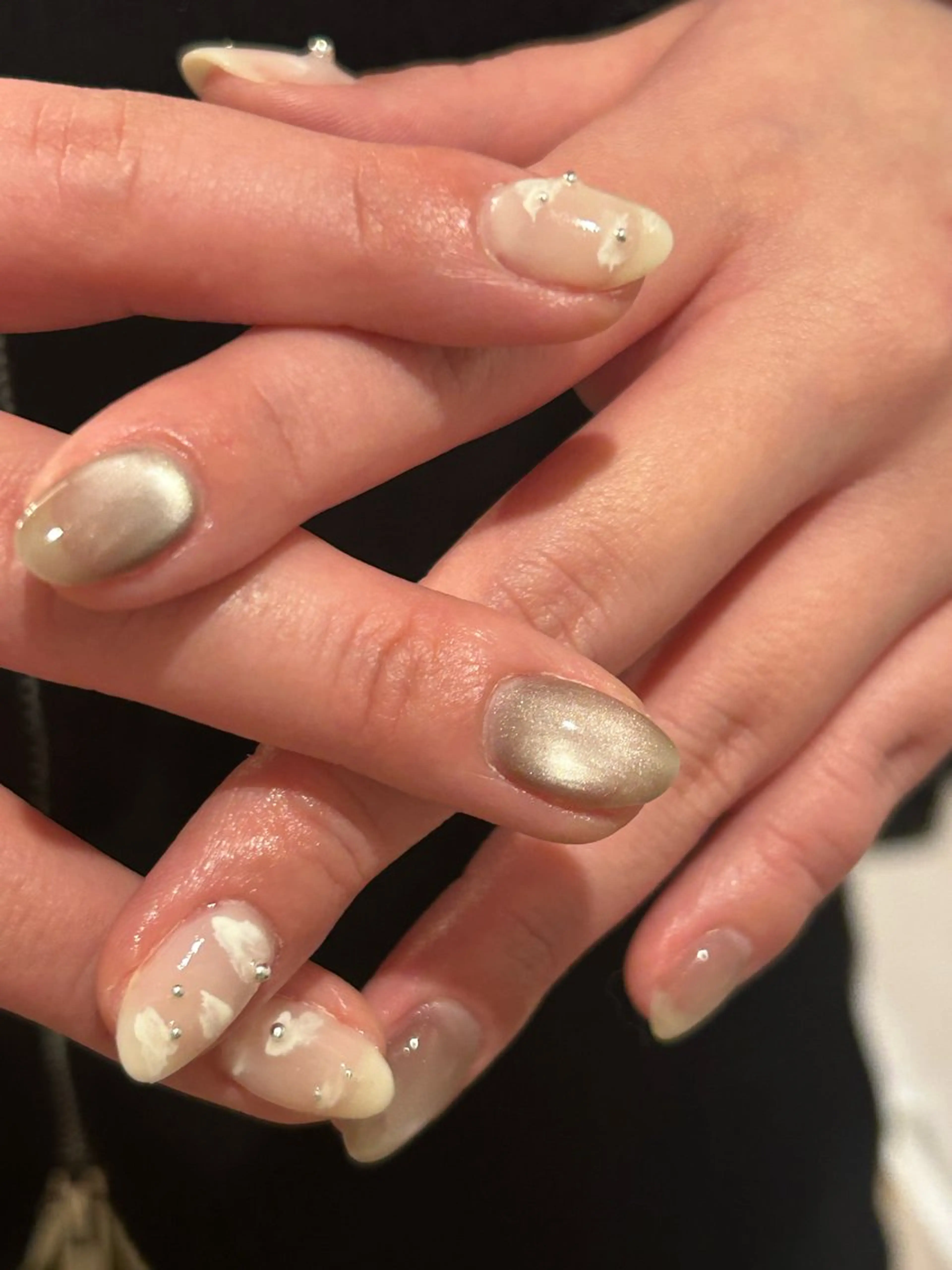 ネイル ニュアンスネイル ハンドネイル katarina🪐 filonnailのネイルデザイン