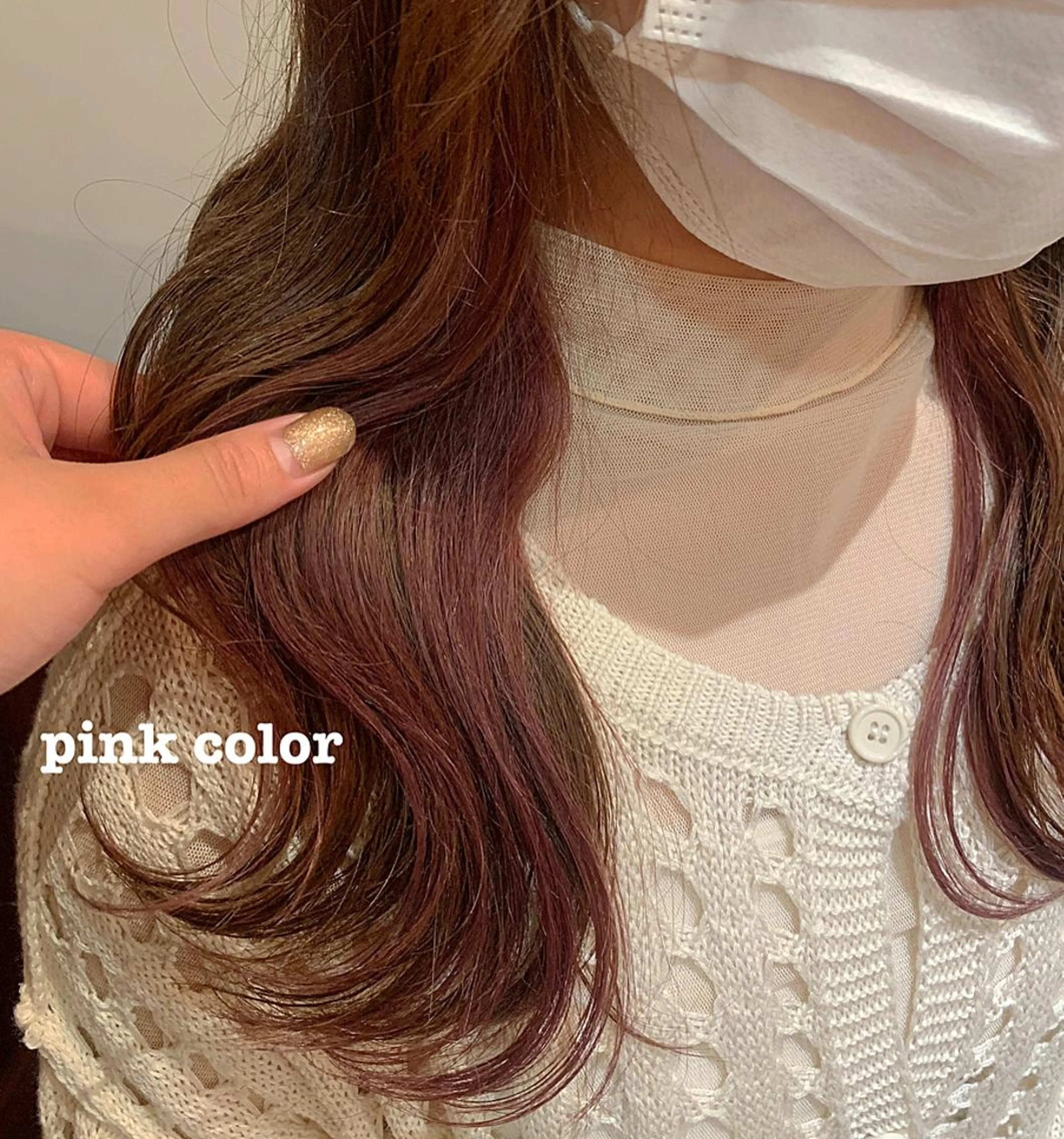 カラー ブリーチ インナーカラー hair saloon flamingo所属・宮野 桃花のヘアスタイル