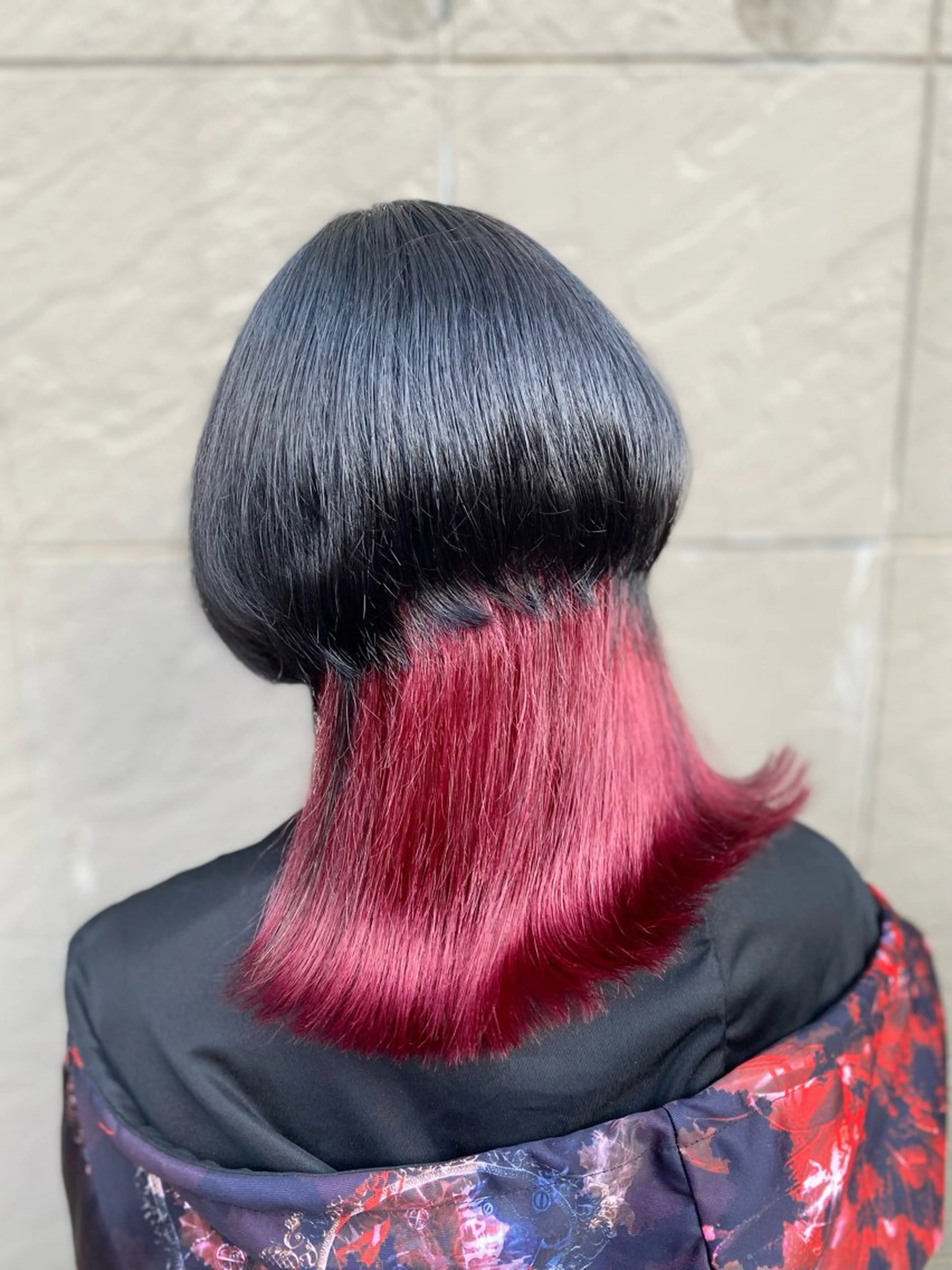 セミロング カラー アディクシーカラー 黒髪 ブリーチ ブルーカラー ブルーブラック 美髪量産/髪質改善 🖤RYUSEI🖤のヘアスタイル