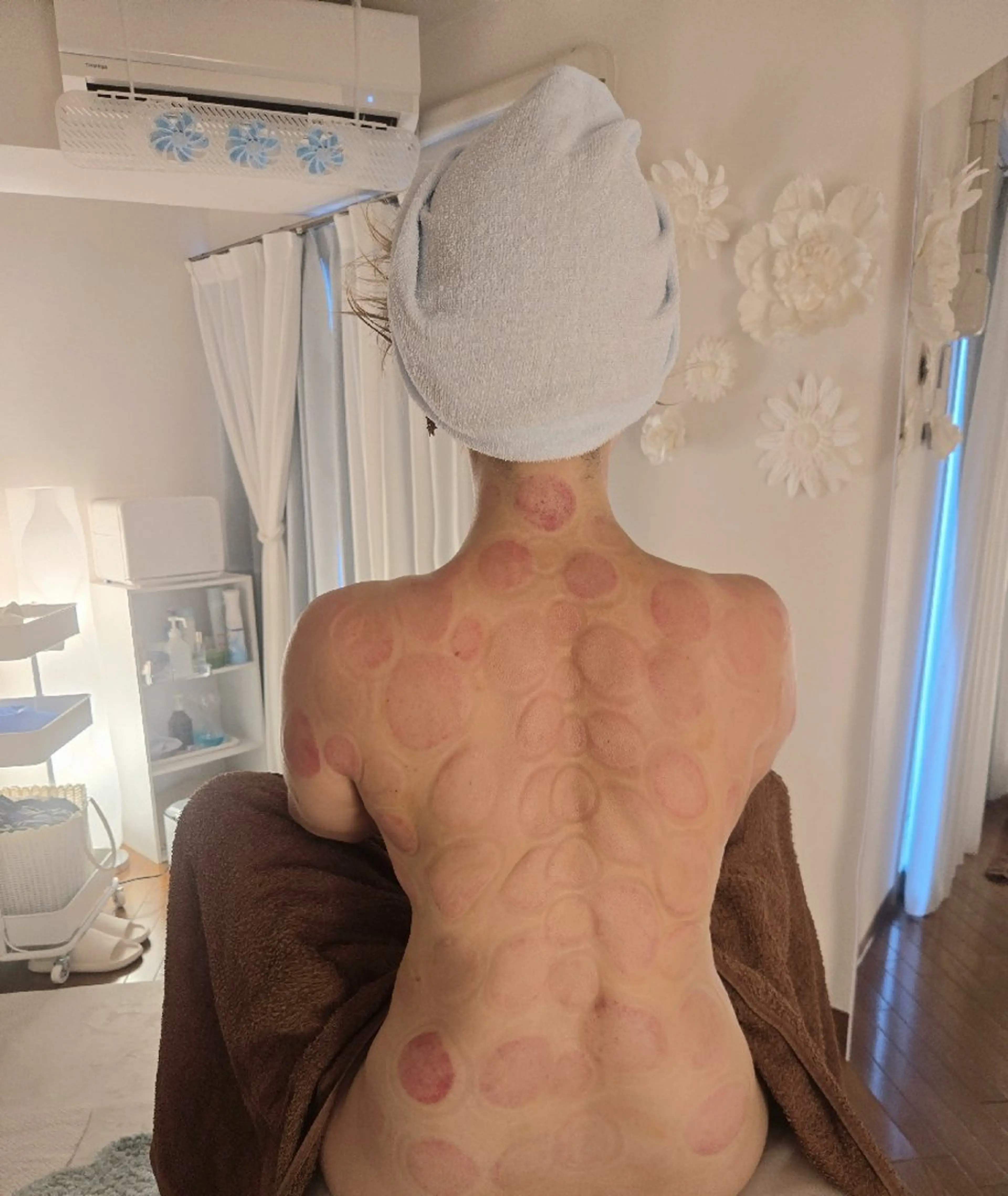 黄土漢方蒸し45分➕カッピング10分の写真