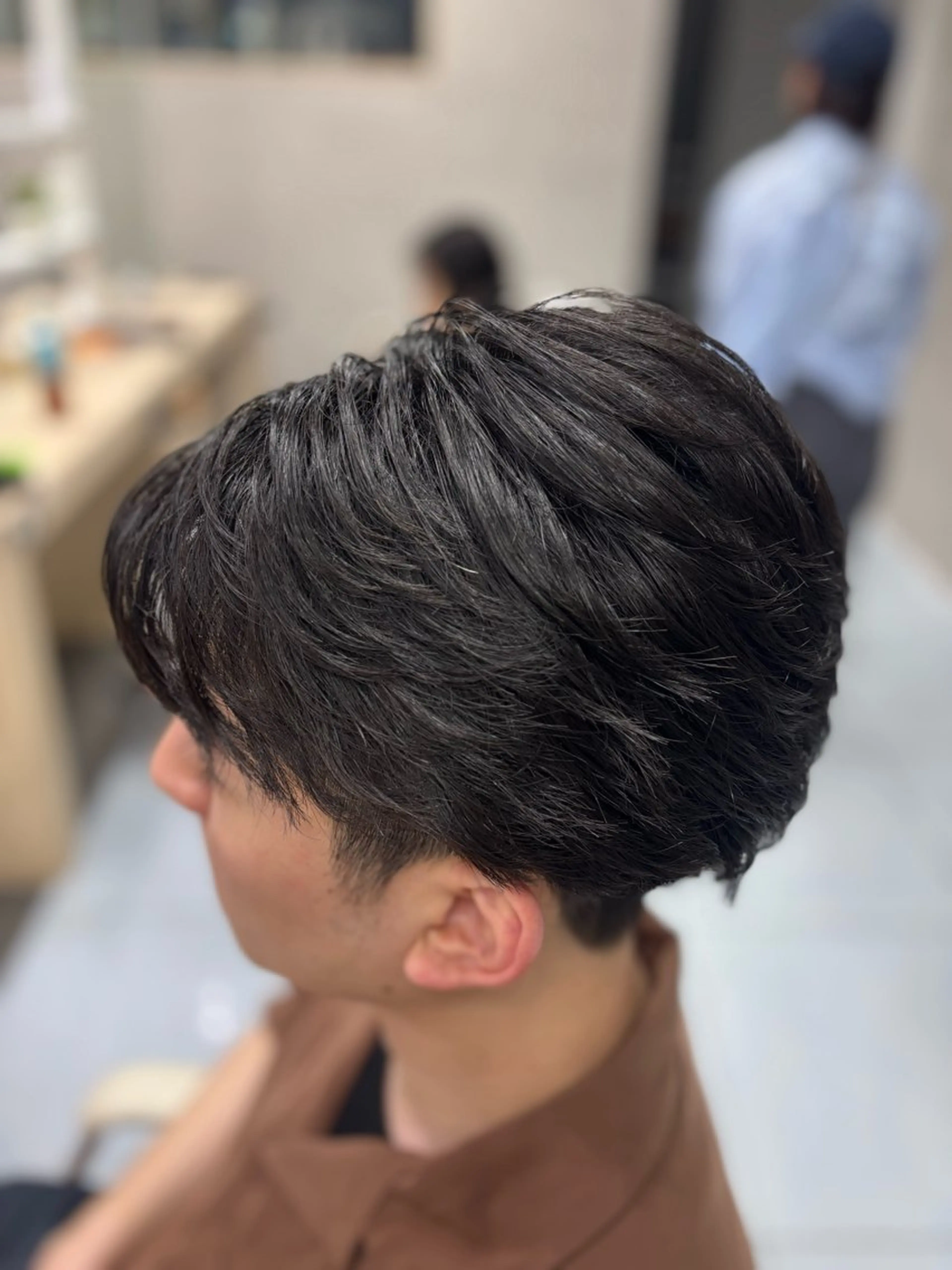 ショート パーマ メンズ カット パーマ メンズ特化透明感 ブリーチカラー/りんのヘアスタイル
