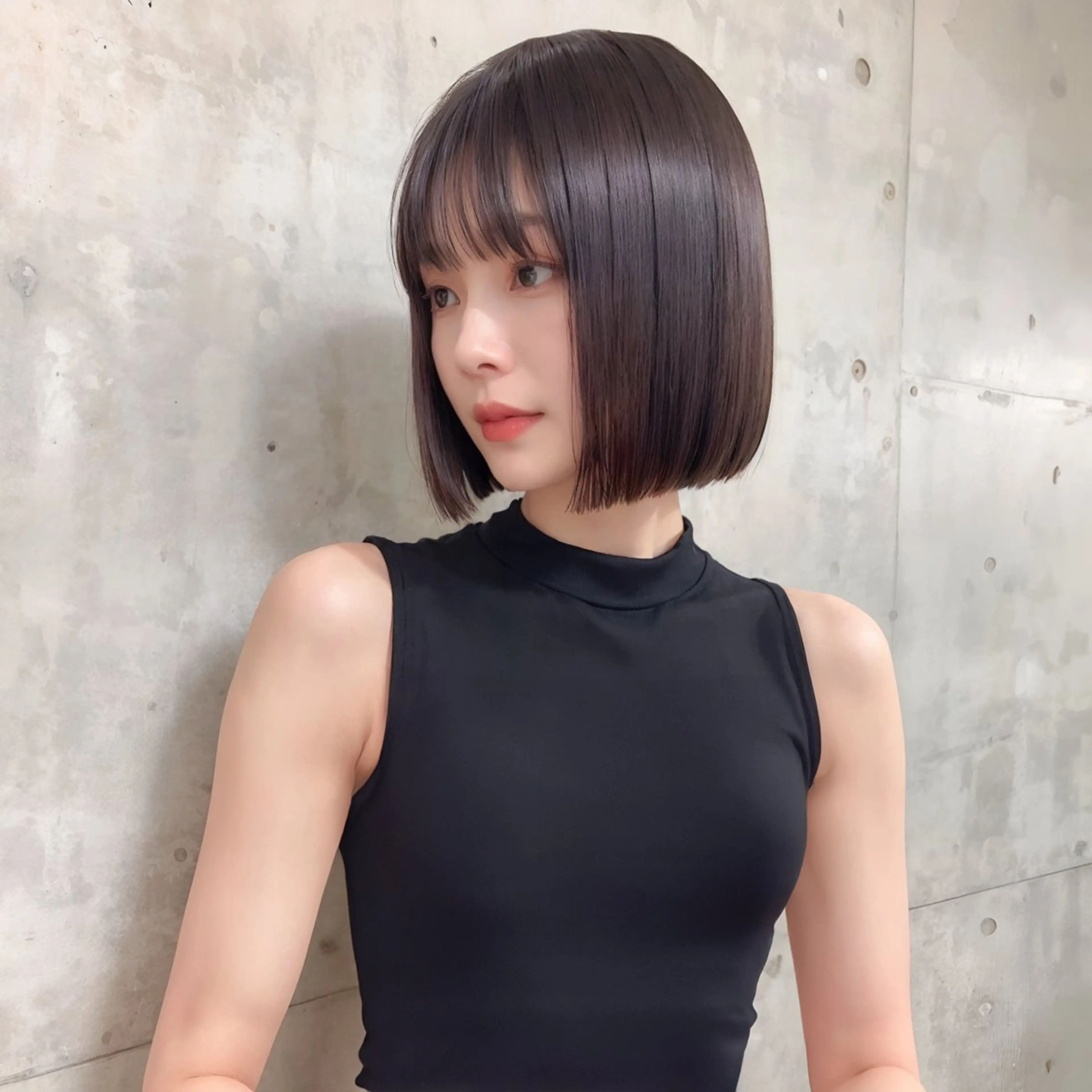 ショート カラー カット ヘアカラー 縮毛矯正 トリートメント 莉乃/縮毛矯正/髪質 改善/艶カラーのヘアスタイル