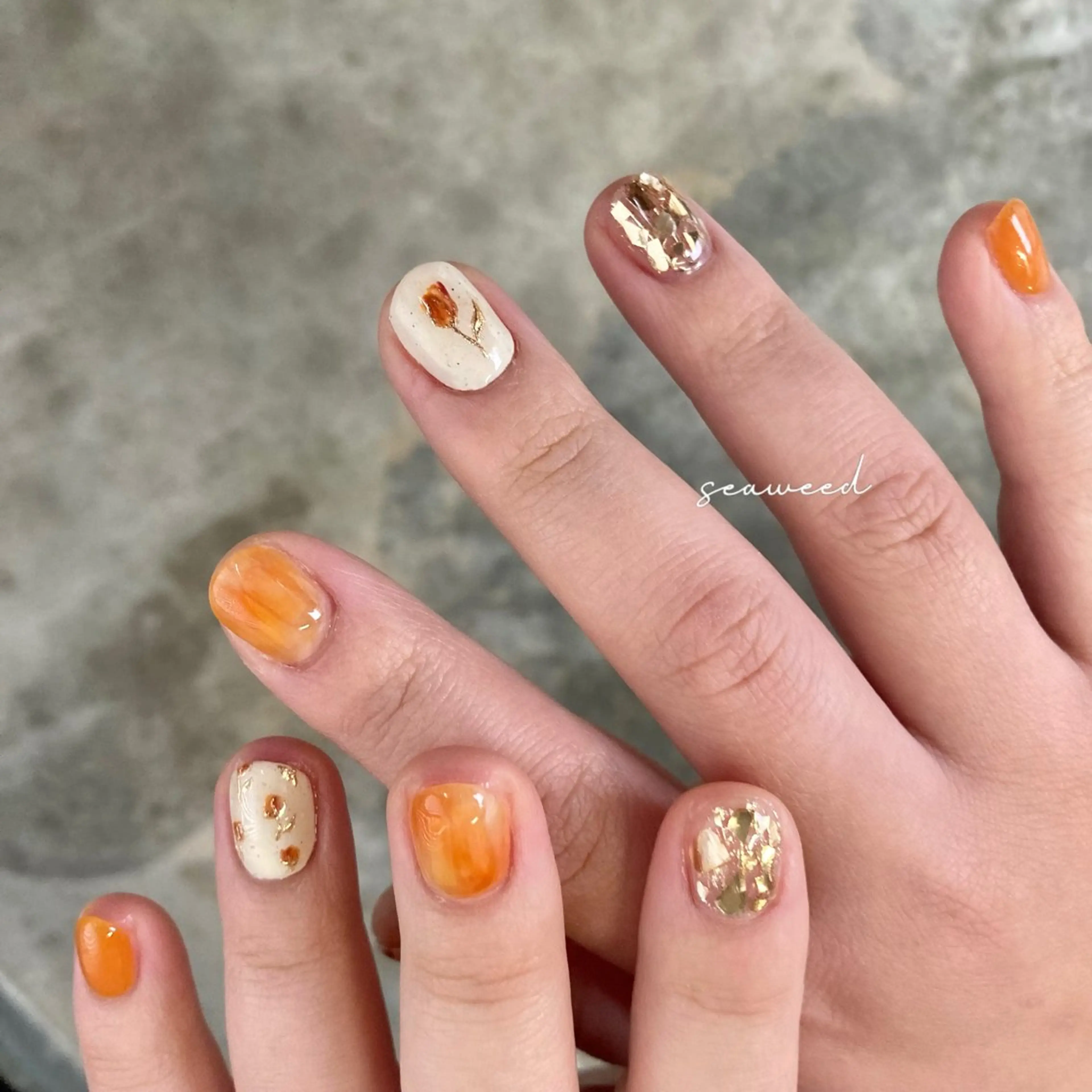 ネイル ハンドネイル seaweed nailのネイルデザイン