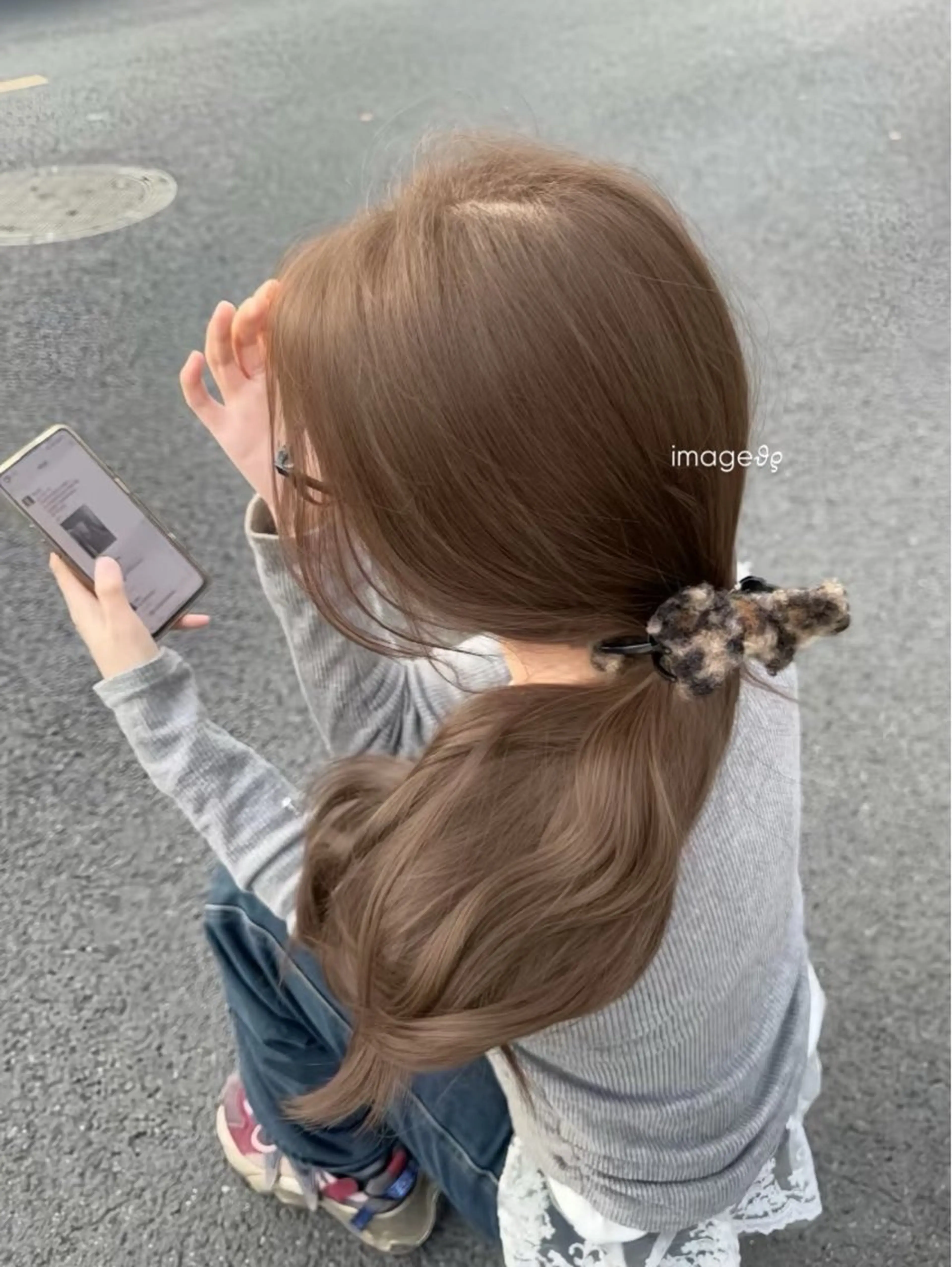 カラー 透ける透明感カラー 🤍anju🪽ྀིのヘアスタイル