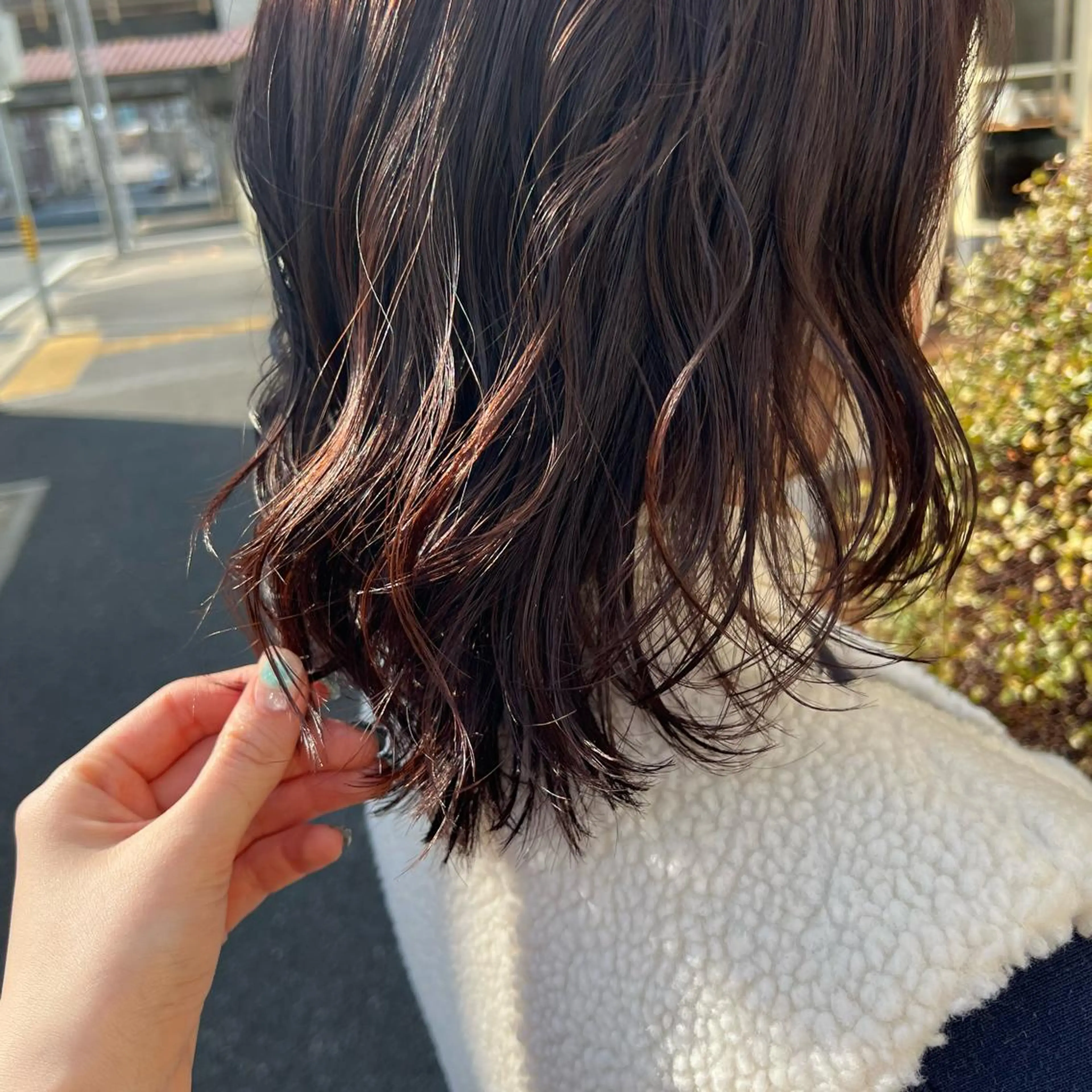 ミディアム 中村 未夢のヘアスタイル