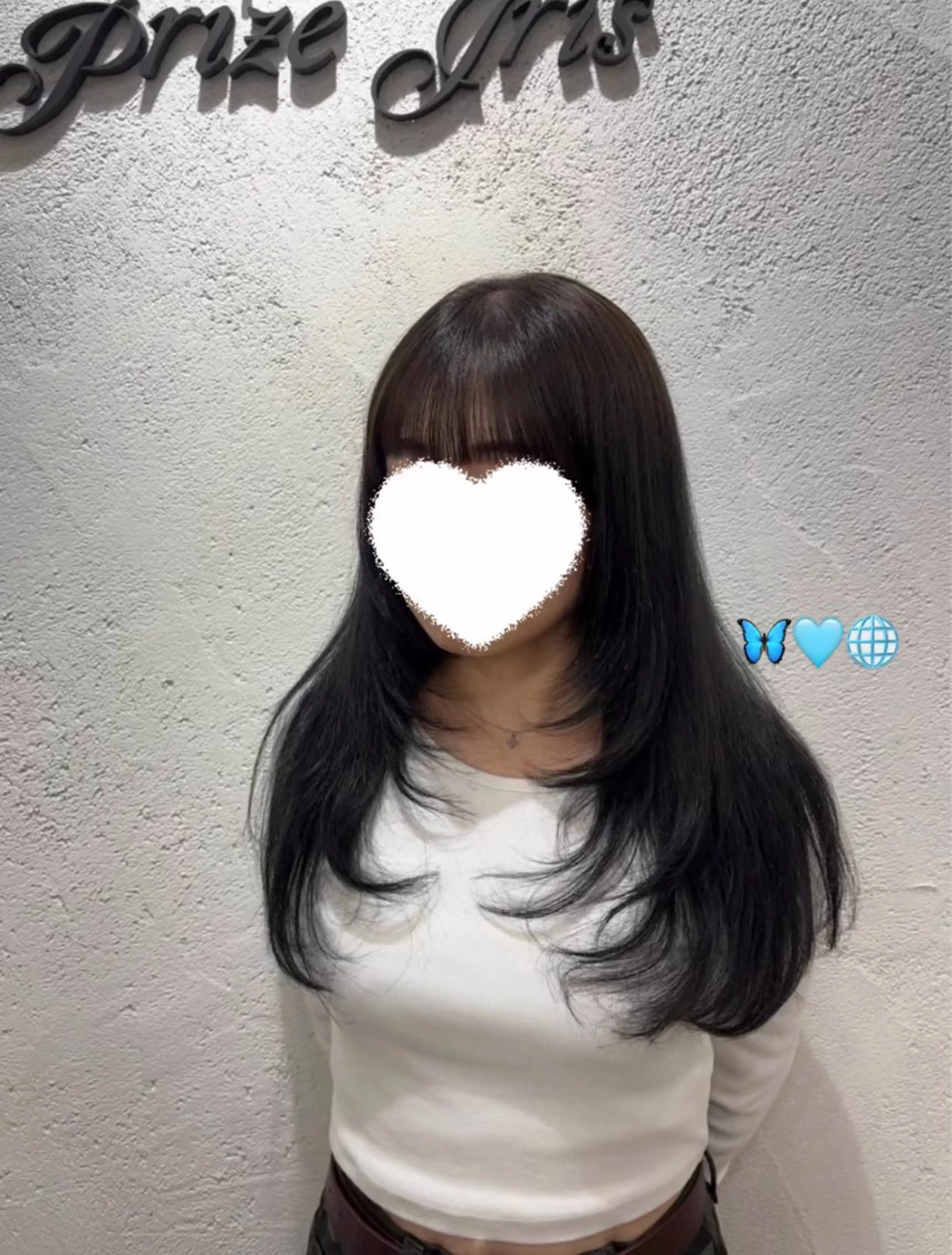 ロング レイヤーカット 所沢カットモデル🩵 ゆう❄️🍒のヘアスタイル
