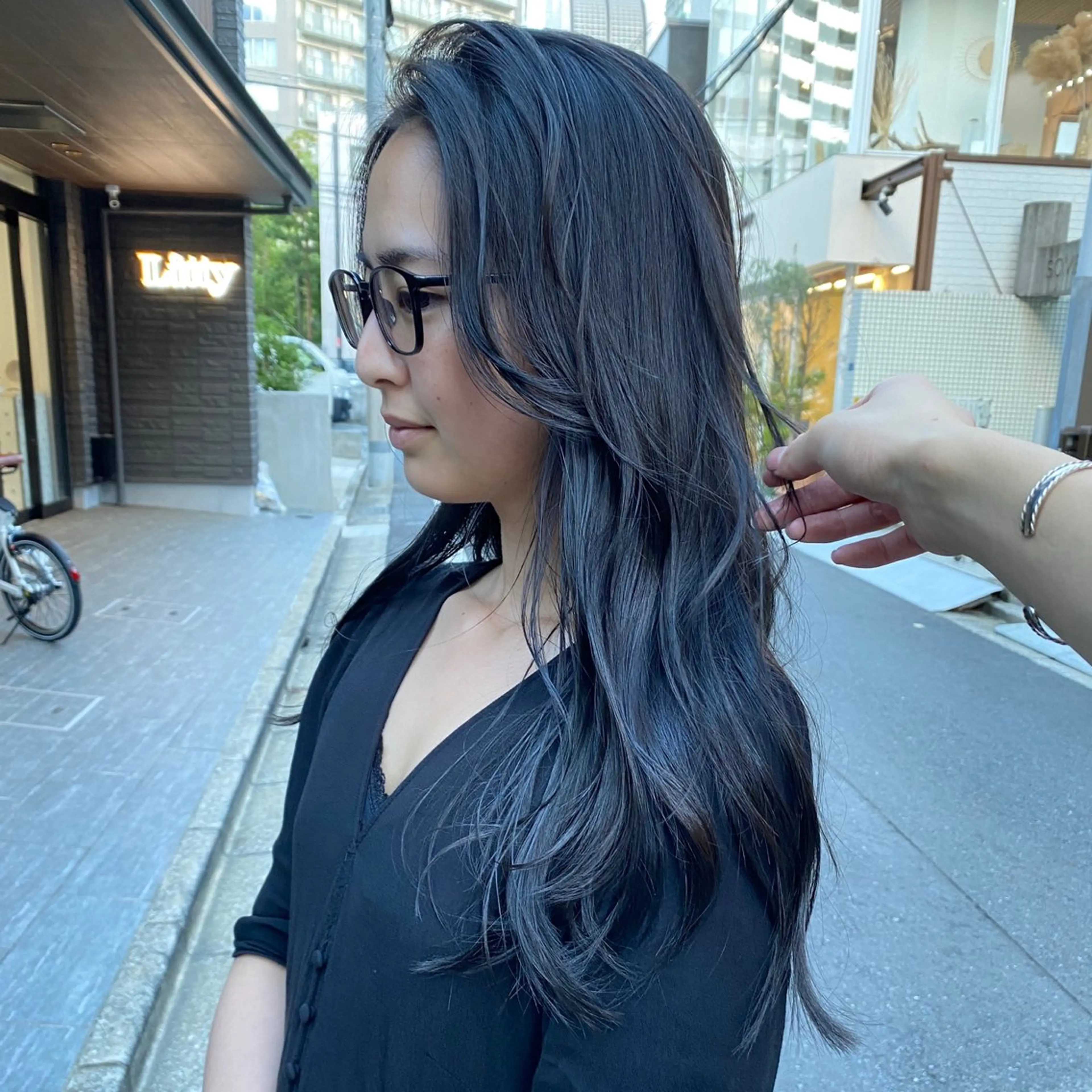 セミロング カラー グレージュ カット ヘアカラー トリートメント ◽️モードヘア◽️ SHOUTOのヘアスタイル