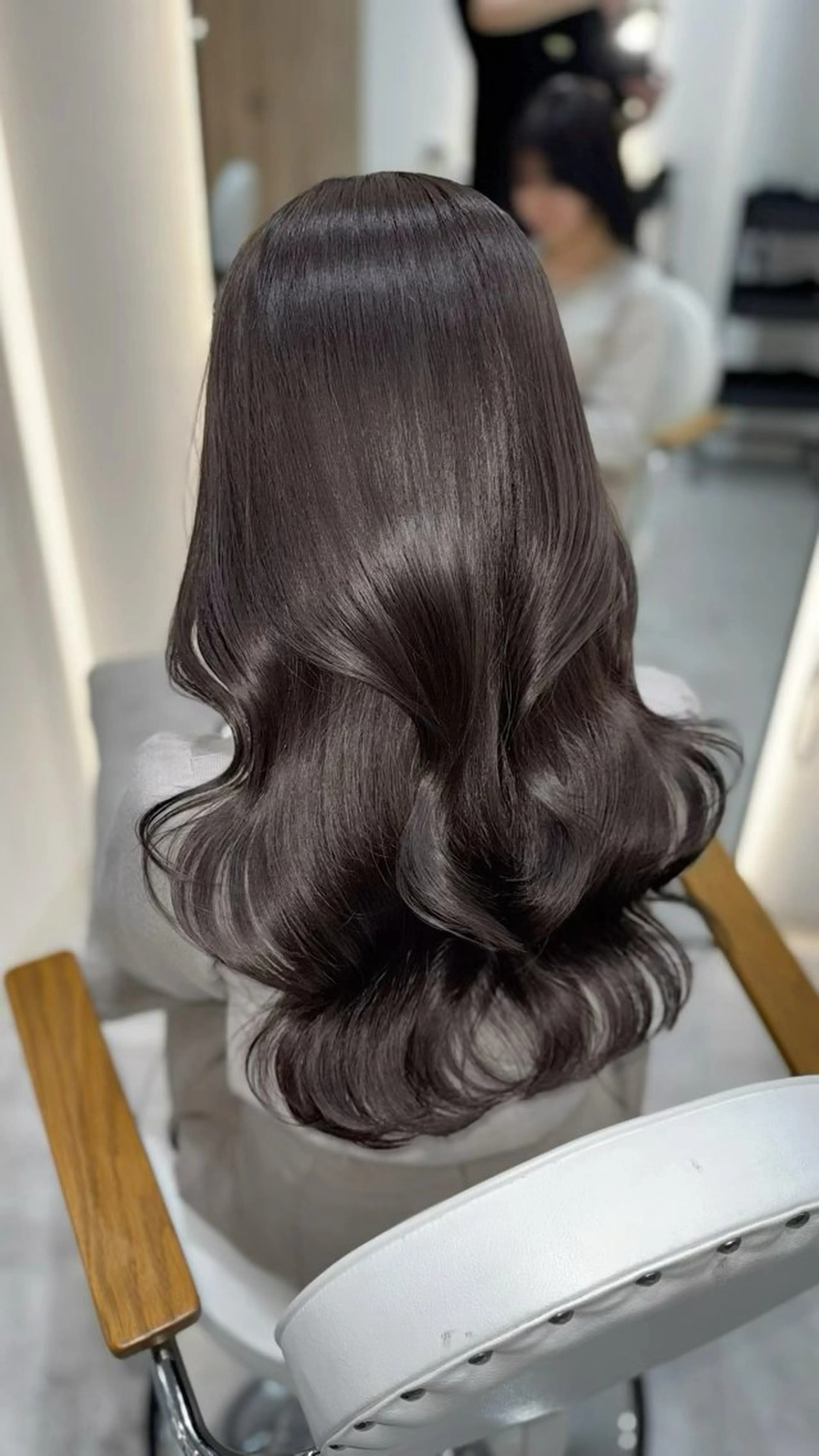 ロング 韓国風ヘア レイヤーカット カット ヘアカラー トリートメント 韓国ヘア🩶侑矢 艶髪透明感/福岡のヘアスタイル