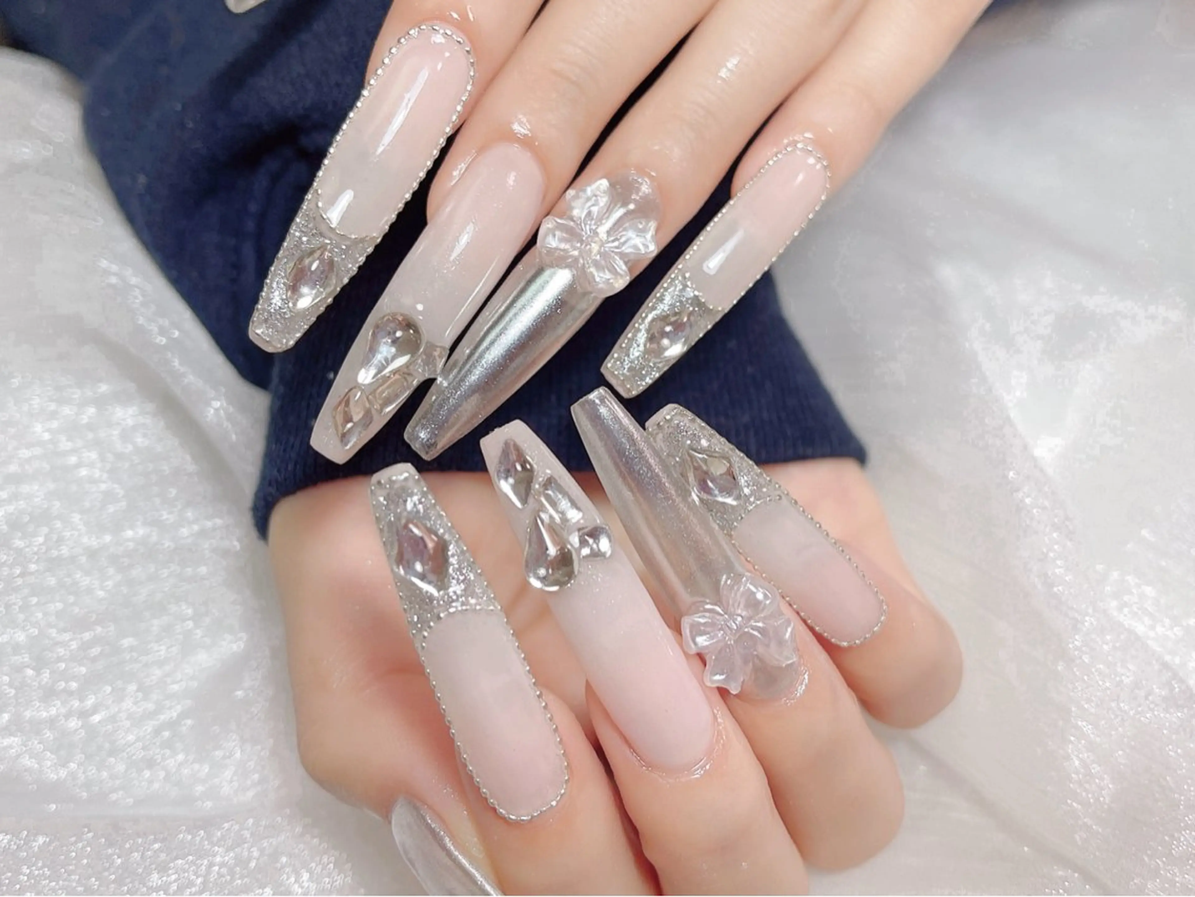 ネイル ハンドネイル 🎀ネイルサロン エクラYUI🎀のネイルデザイン