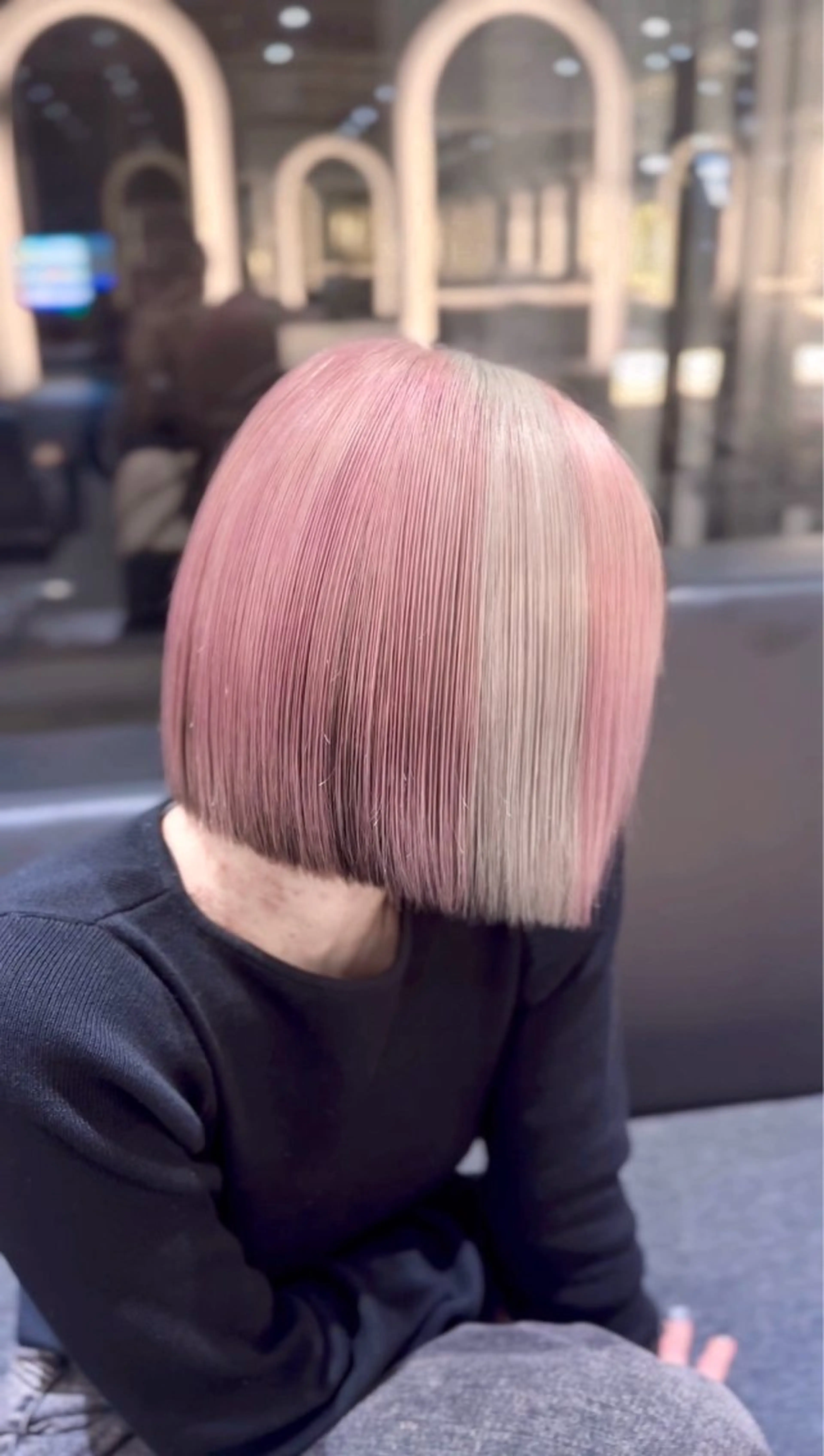 ミディアム カラー カット ヘアカラー トリートメント レイヤーカット/ ブリーチカラー/雅人のヘアスタイル