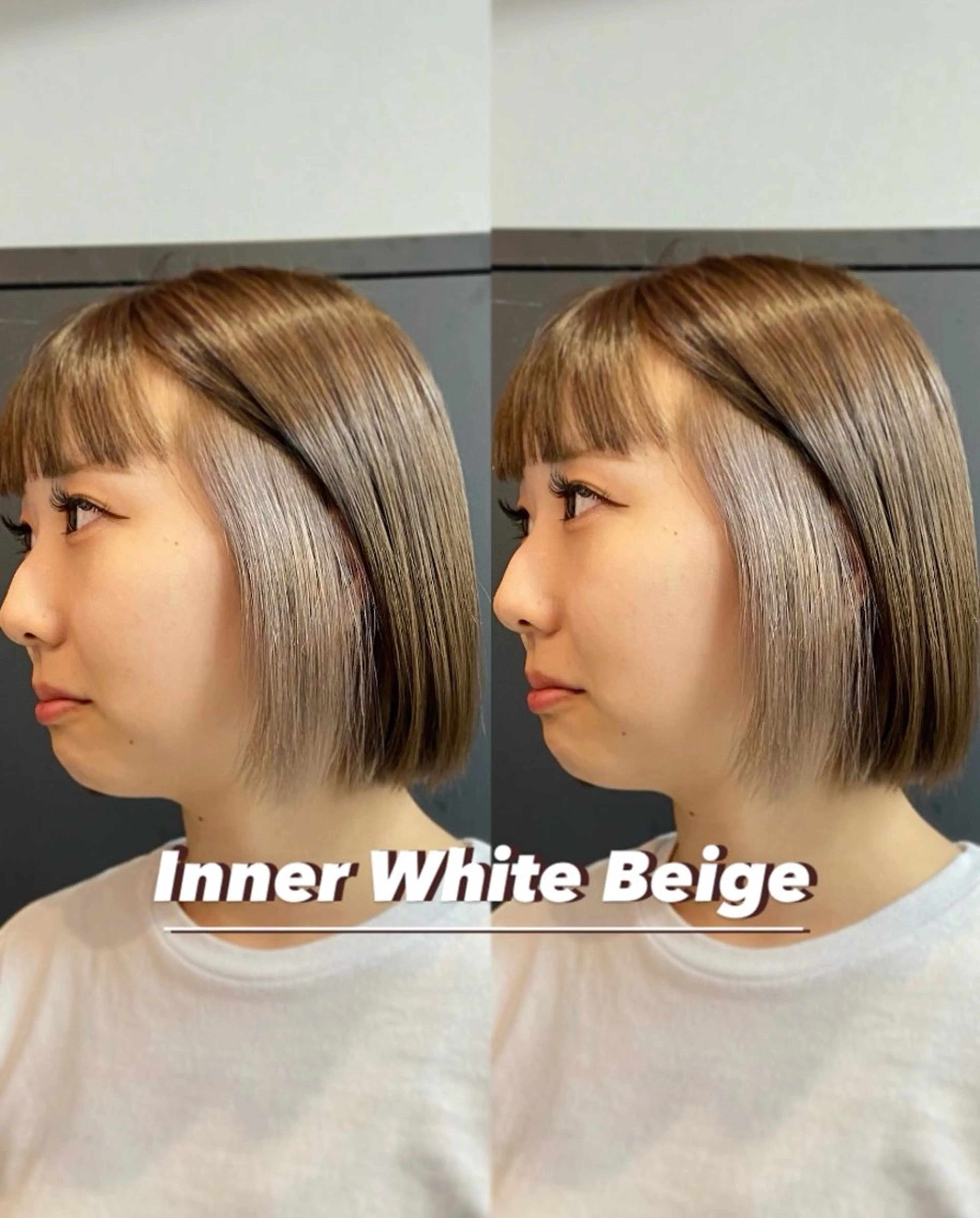 ショート カラー インナーカラー ヘアカラー 【salon Def】所属・韓国風・透明感カラー 💫ami💫のヘアスタイル