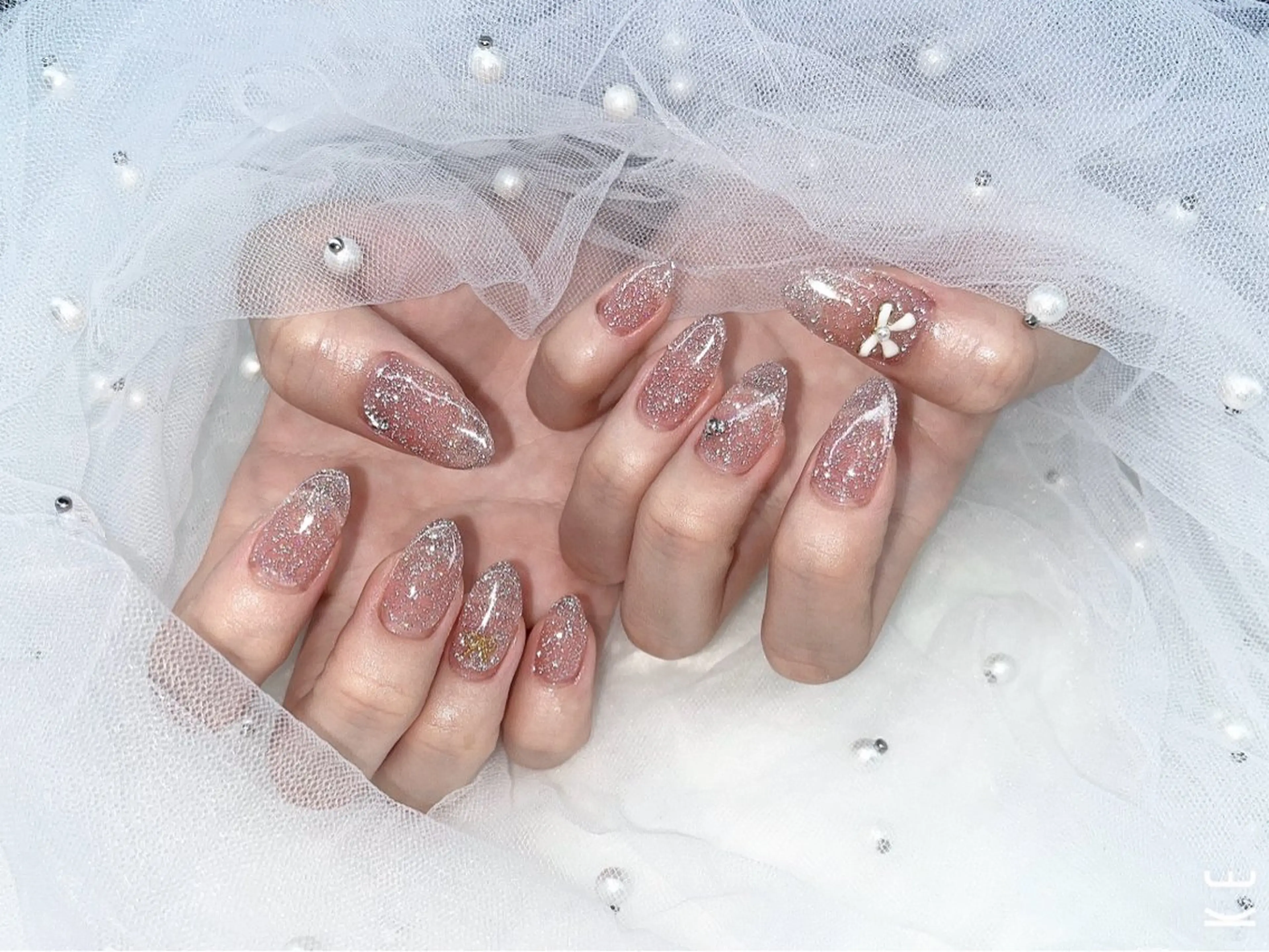 セミロング ハンドネイル ogama marinaのネイルデザイン