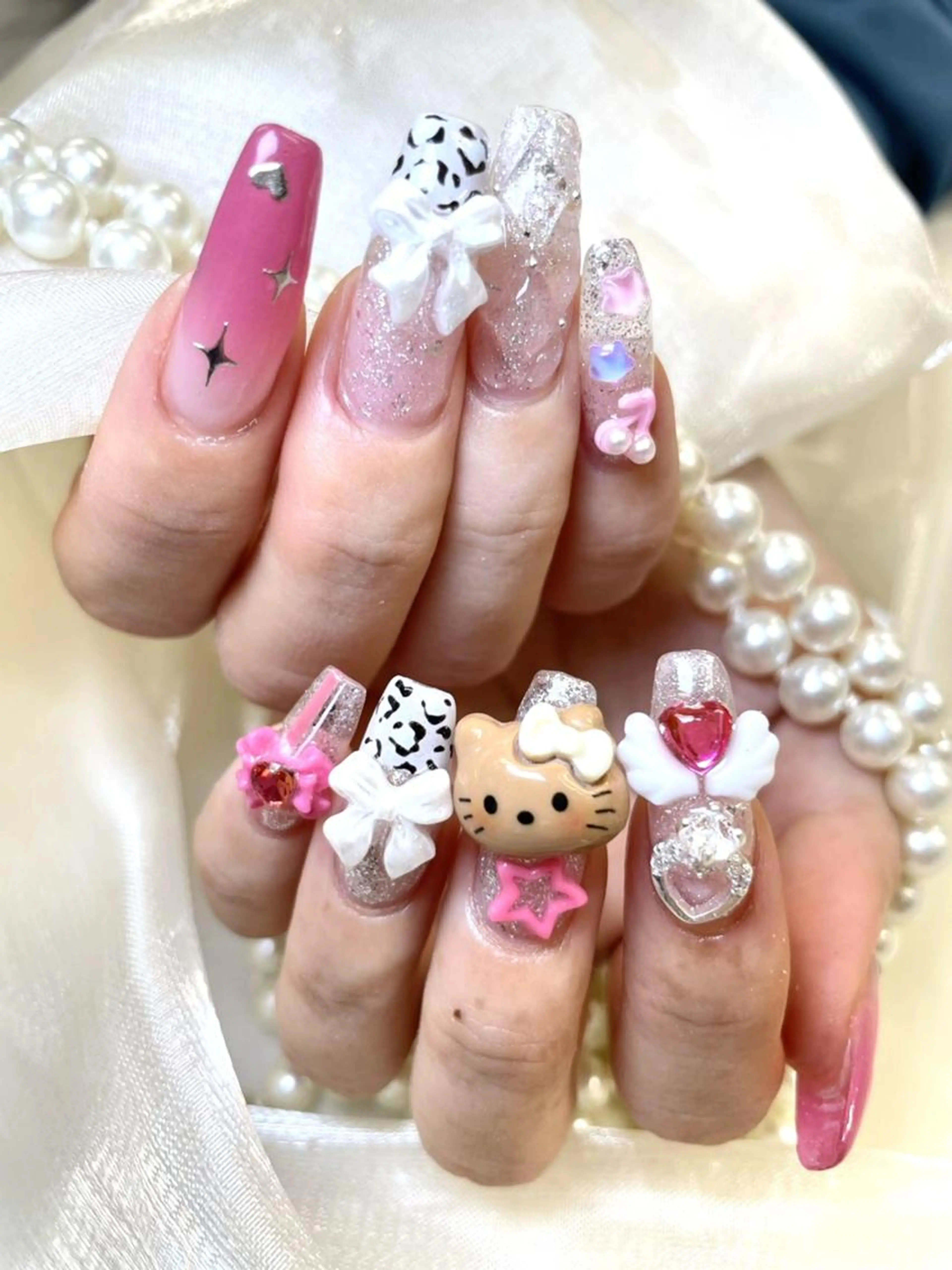 【チップ長さだし】☆ 2000種大きいパーツ☆10本つけ放題の写真