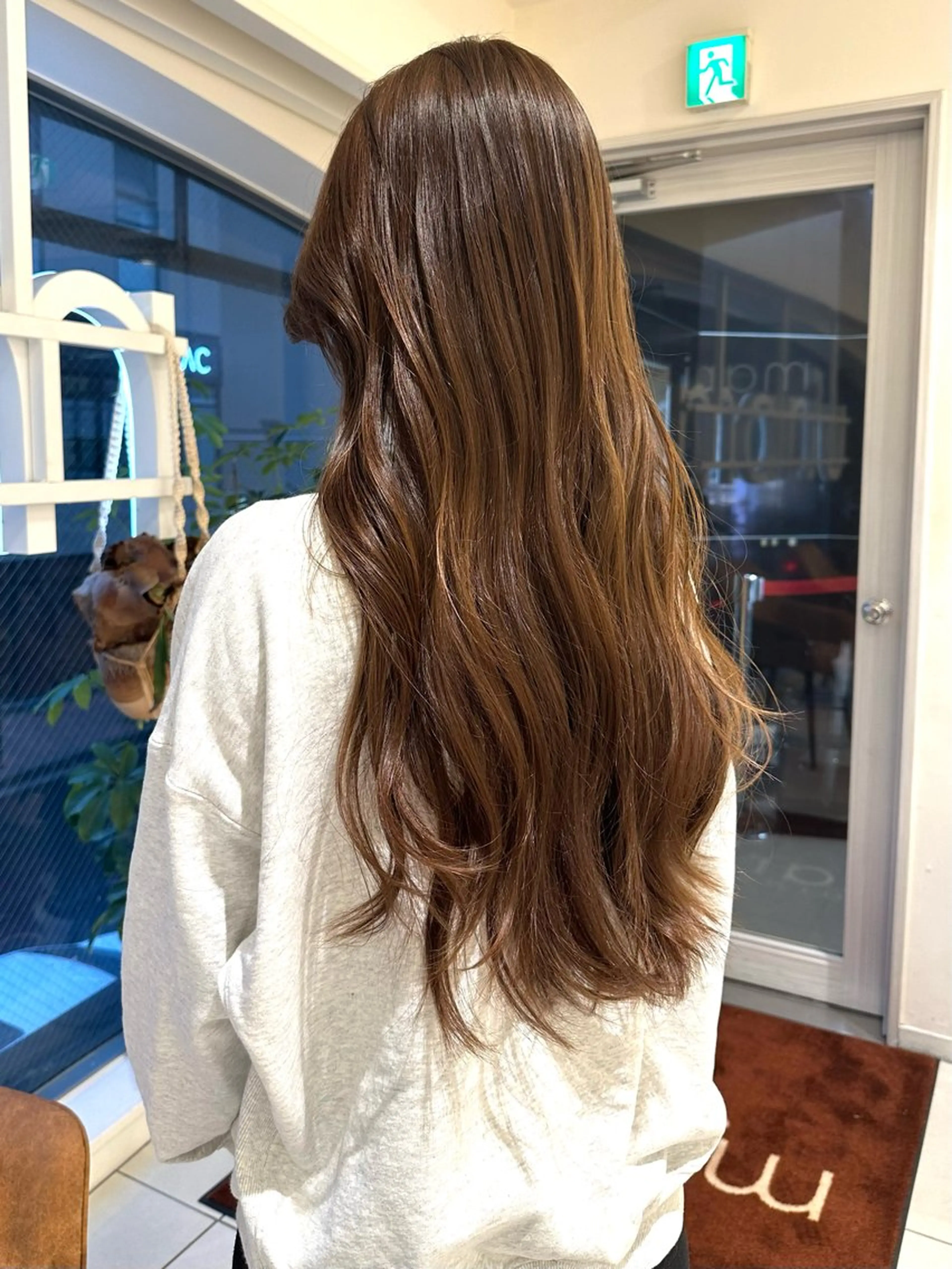 ロング カラー ブラウンカラー ヘアカラー トリートメント 🤎ハイライト/ 艶カラー/銀座🤎のヘアスタイル