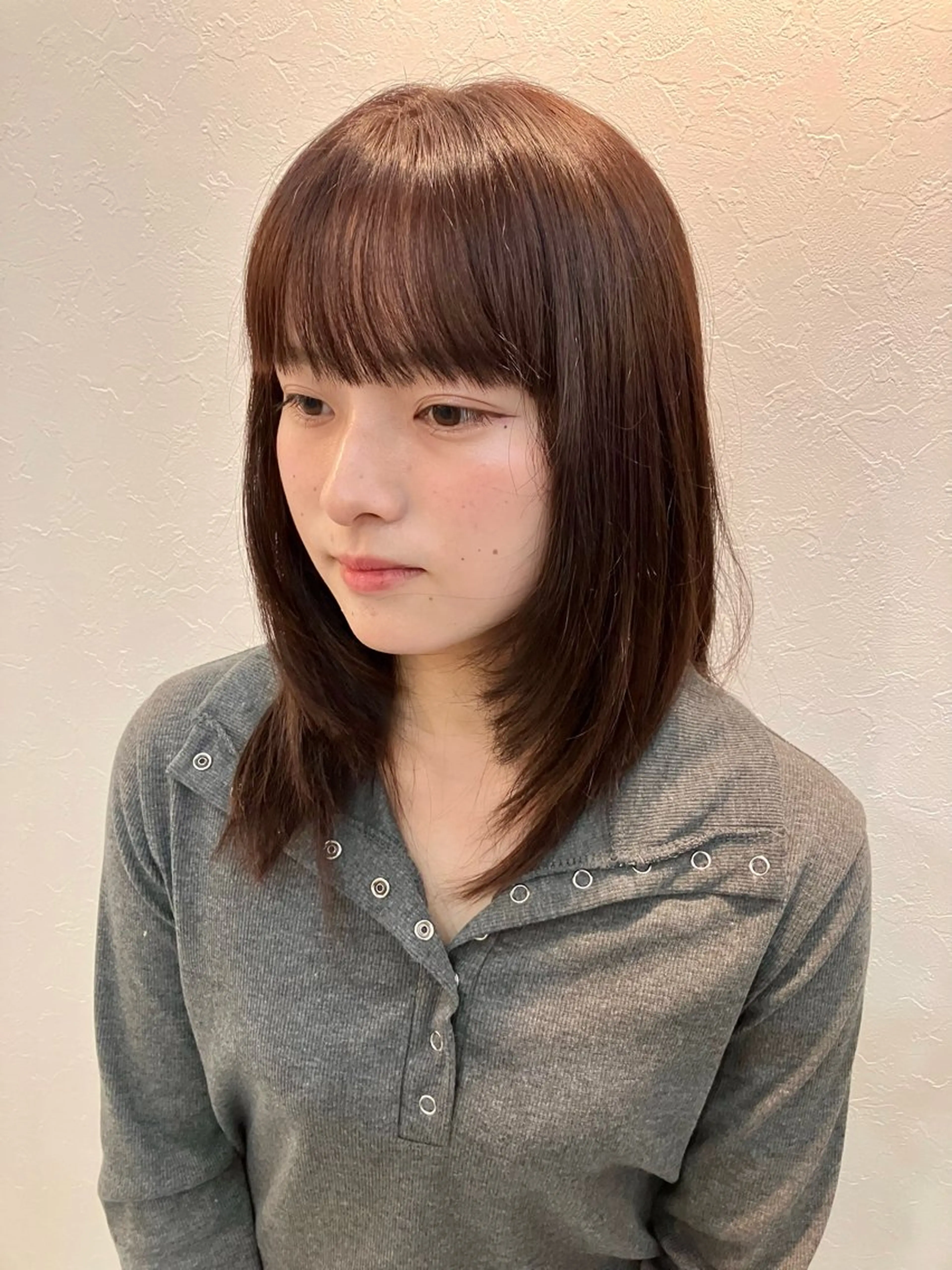 ミディアム カラー レイヤーカット well高崎上大類店所属・well高崎上大類町 /湯浅泳作のヘアスタイル