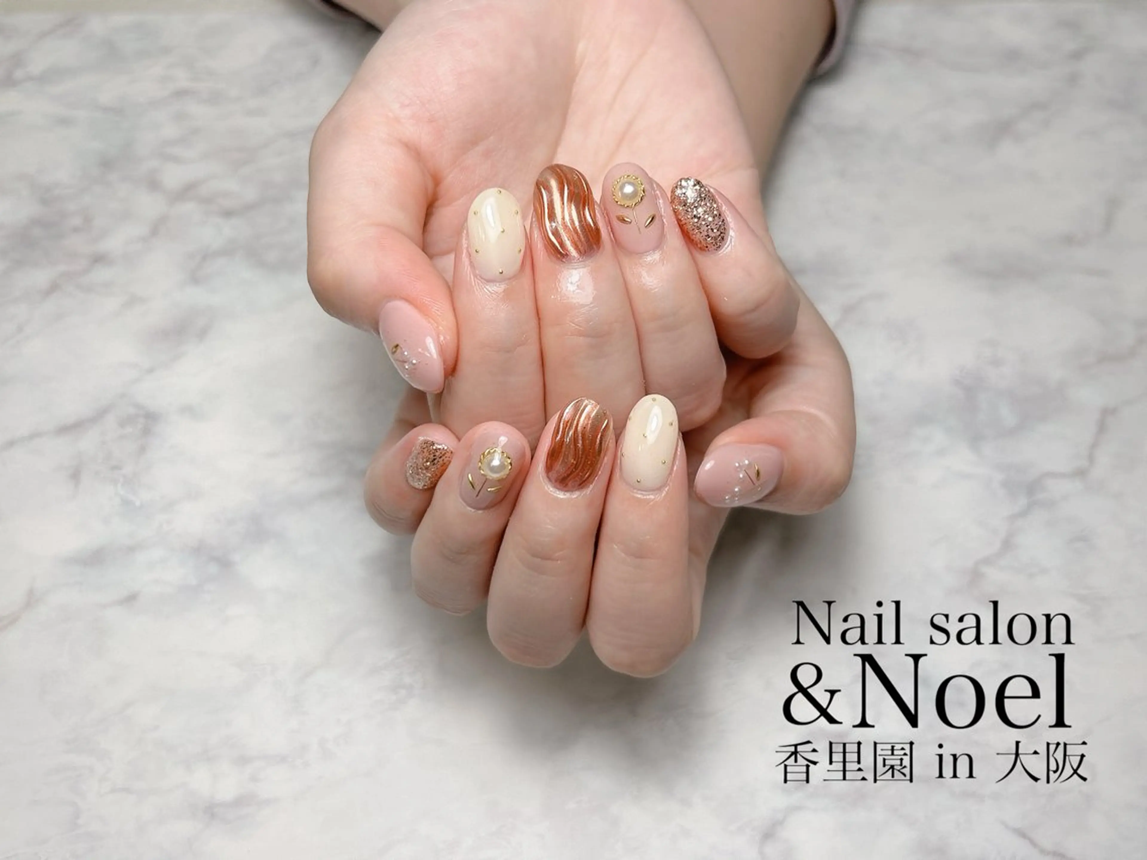 ネイル ハンドネイル Nailsalon  &Noel所属・もも 🍑のネイルデザイン