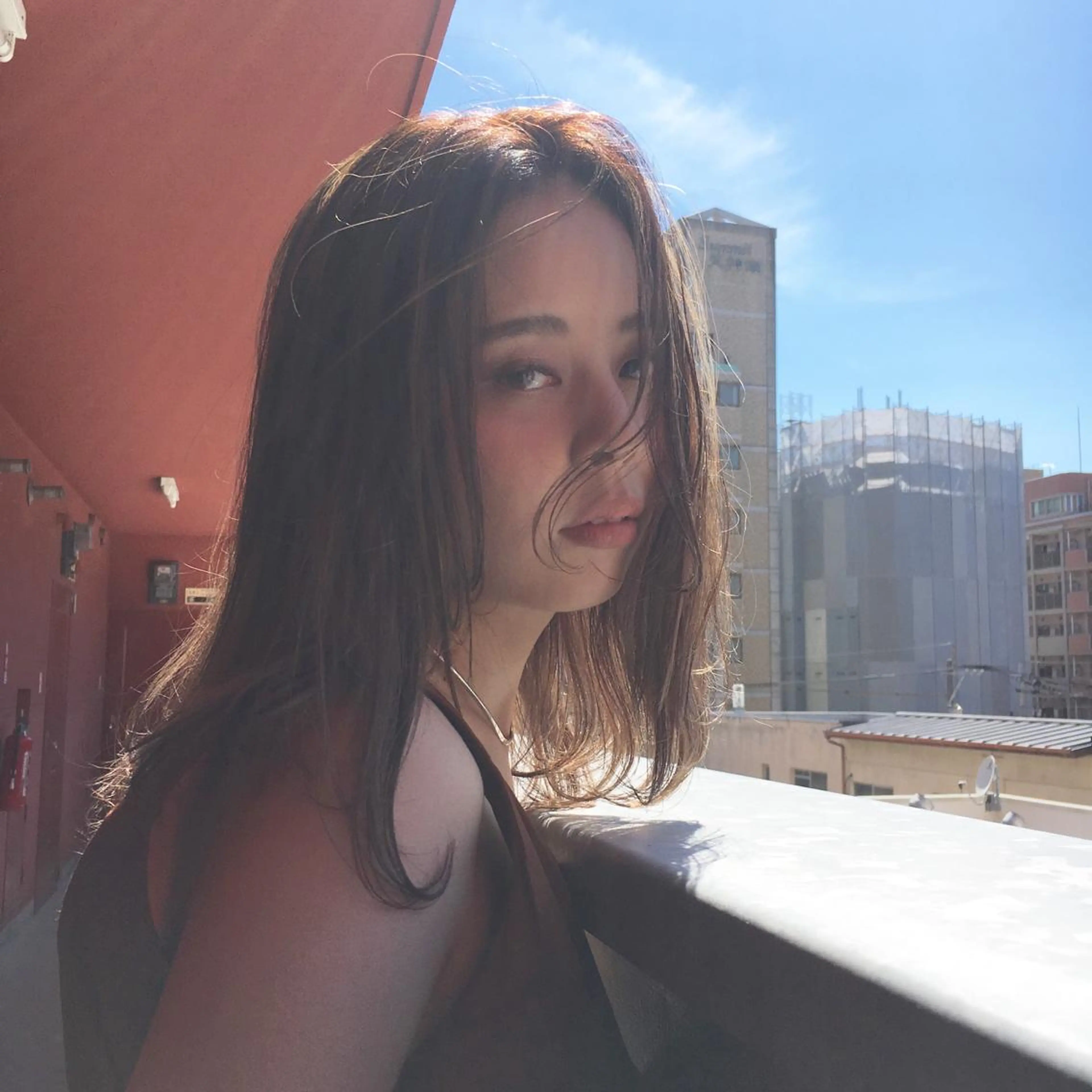 カラー ダブルカラー グレージュ 上川 美幸のヘアスタイル