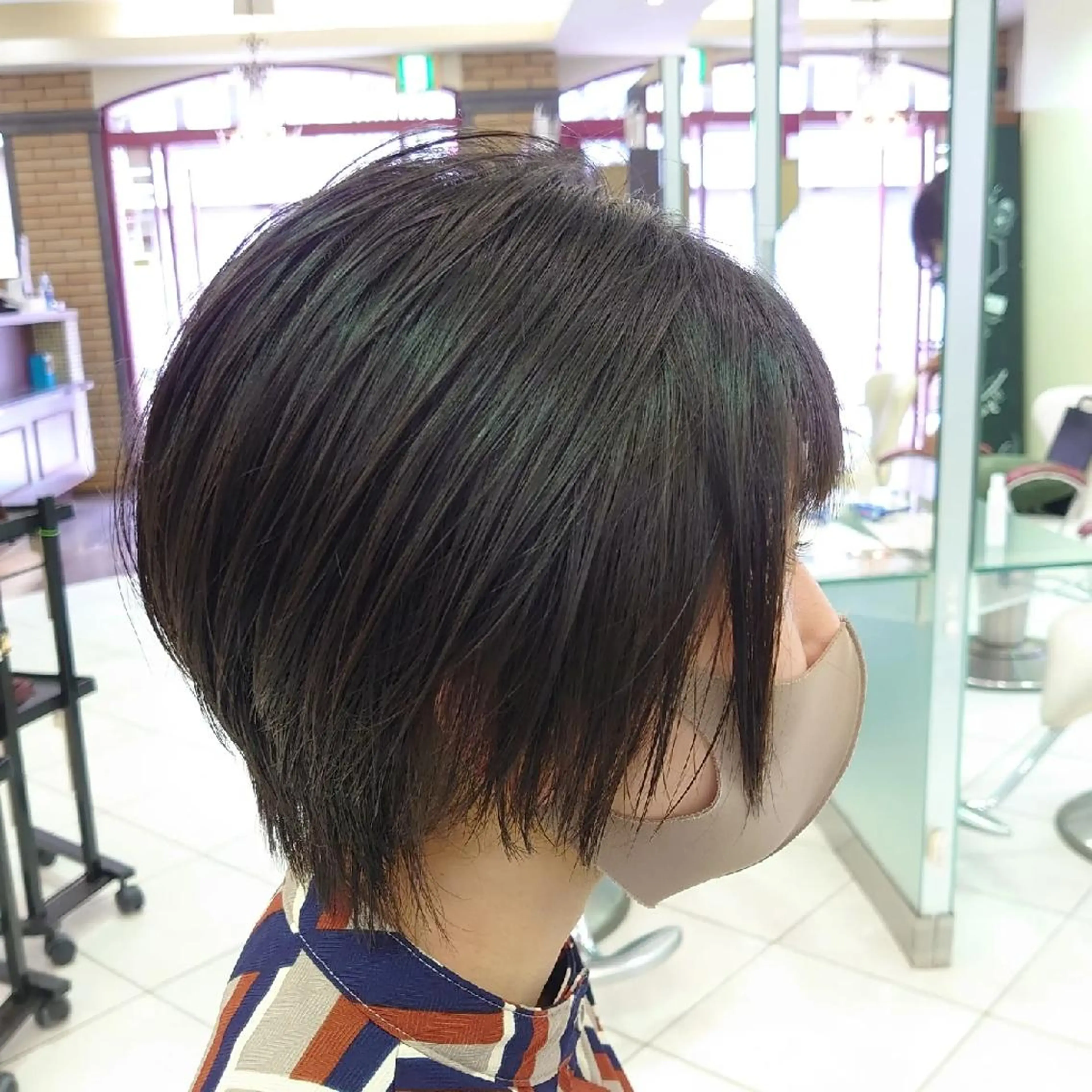 ショート ヘアアレンジ ボブレイヤー ショートレイヤー ボブ レイヤーカット ショートヘア カット パーマ トリートメント 大卒美容師  一ノ瀬 凌のヘアスタイル