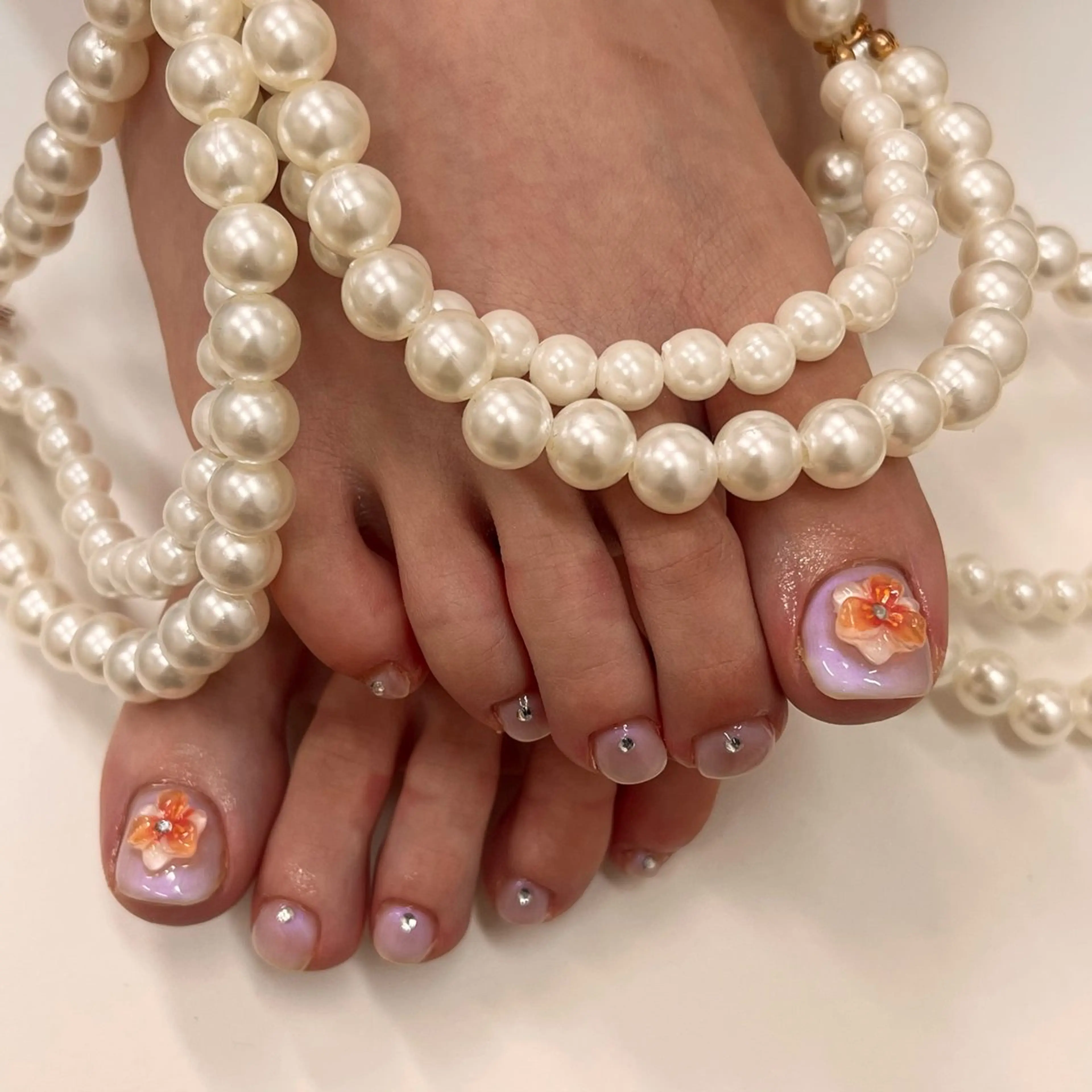 ネイル フットネイル ワンカラーネイル フットネイル GranMigawa yuのネイルデザイン
