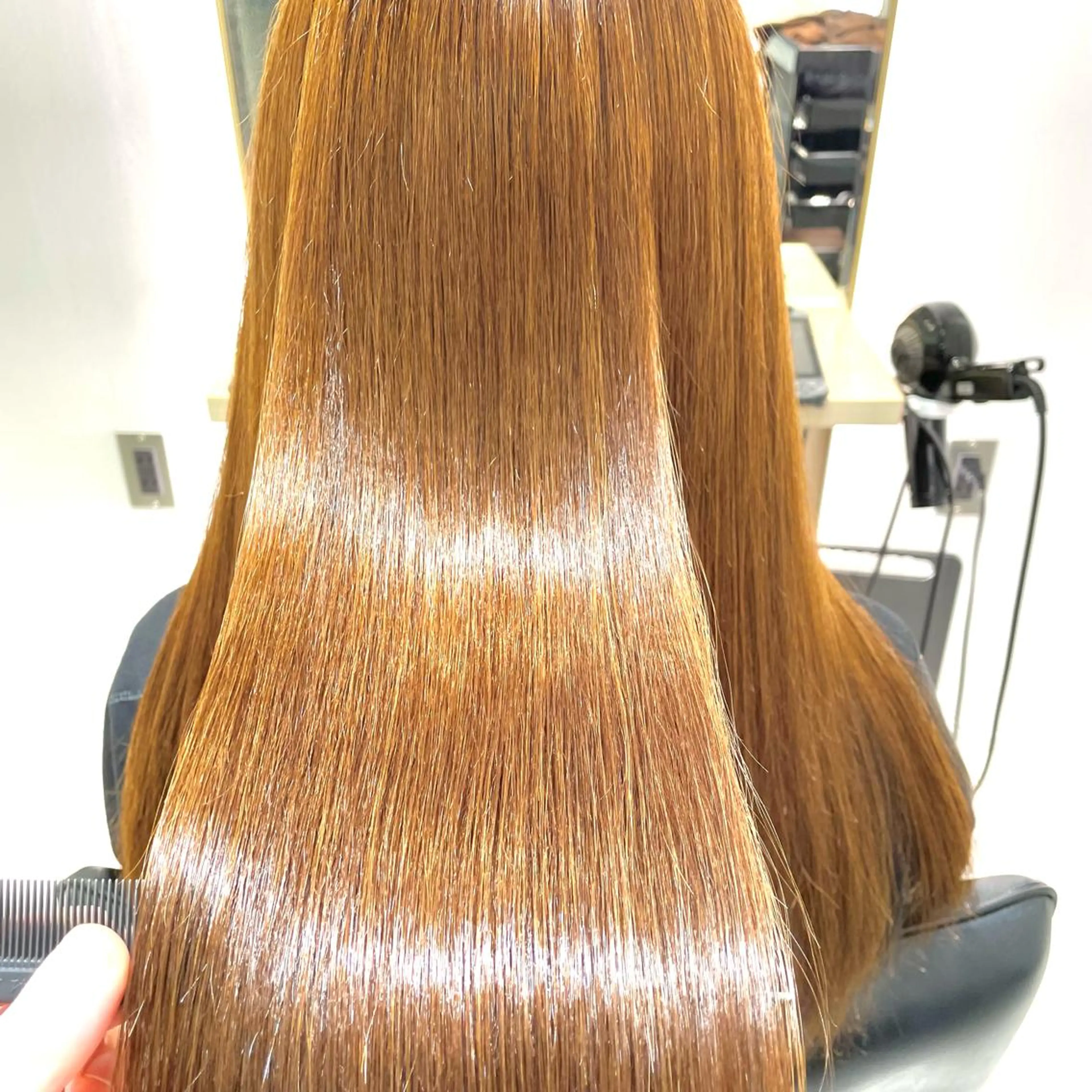 ロング カット 縮毛矯正 トリートメント ウサミ/透明感カラー レイヤーカット🌈のヘアスタイル