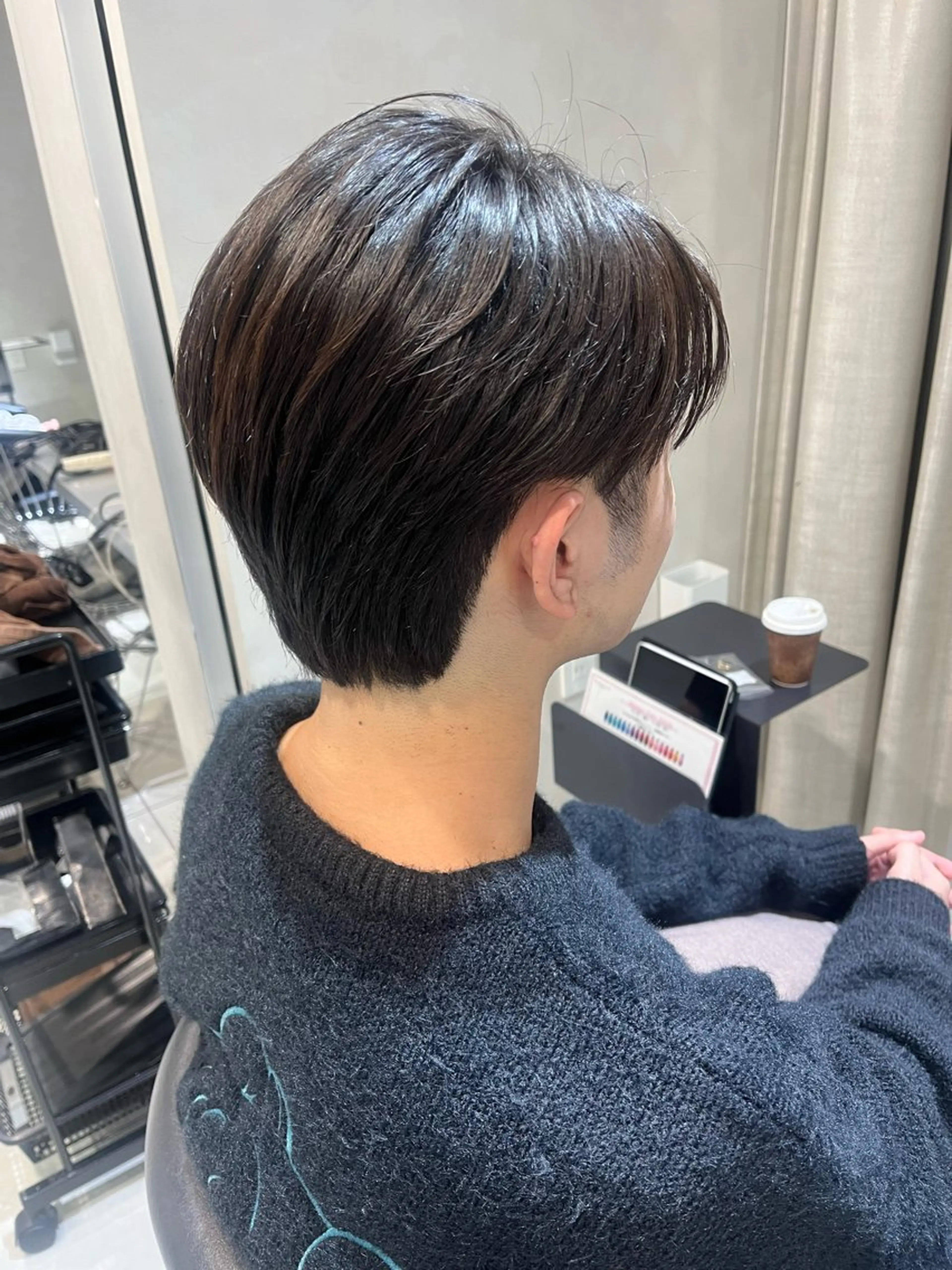 パーマ メンズ カット パーマ メンズセンターパート 🇰🇷wakanaのヘアスタイル