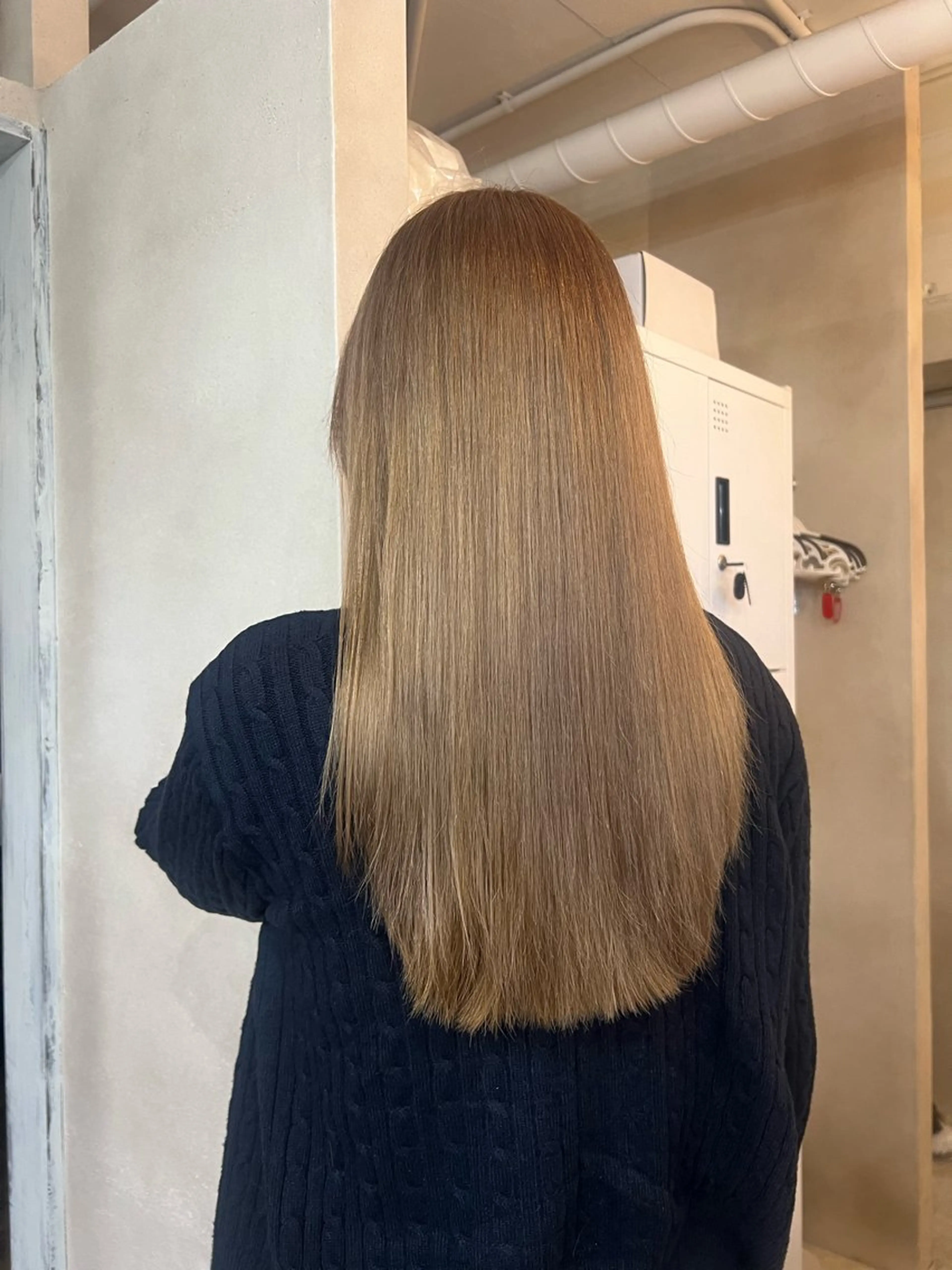 ロング カット ヘアカラー トリートメント ブリーチカラー 🤎〰️Yuunaのヘアスタイル