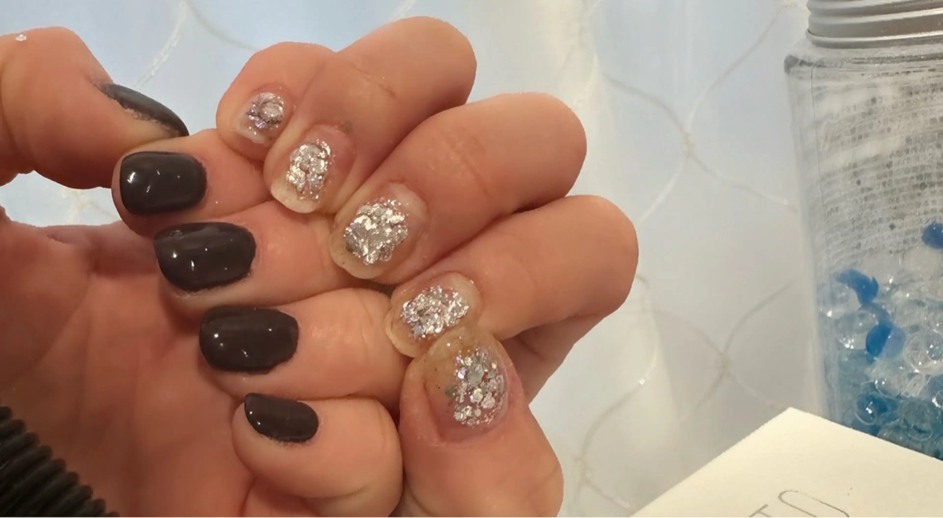 ネイル オーロラネイル マグネットネイル ミラーネイル private nailsalonのネイルデザイン