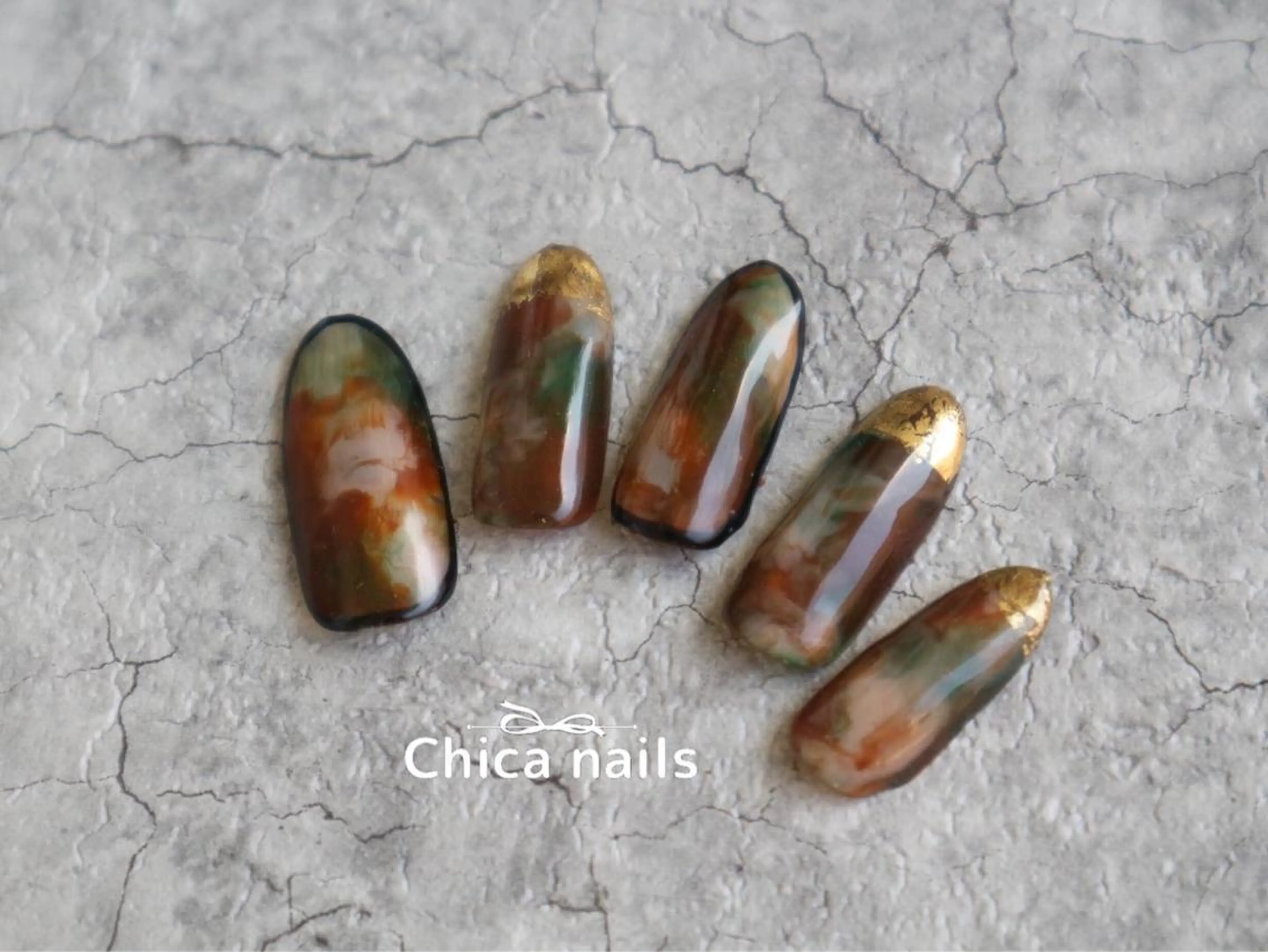 ミディアム ハロウィン 高田 ちかこのネイルデザイン