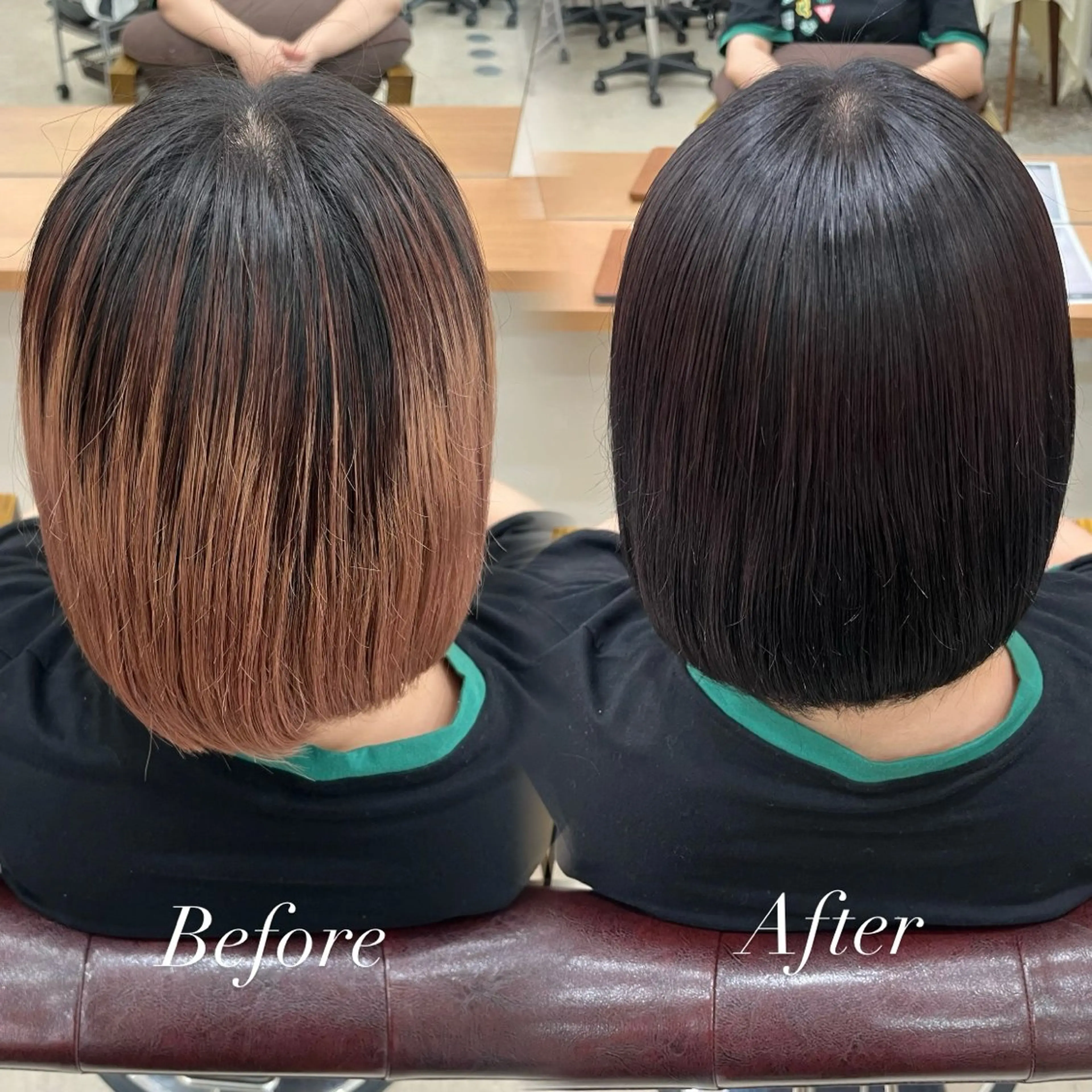カラー ヘアカラー 永井 夢彩のヘアスタイル